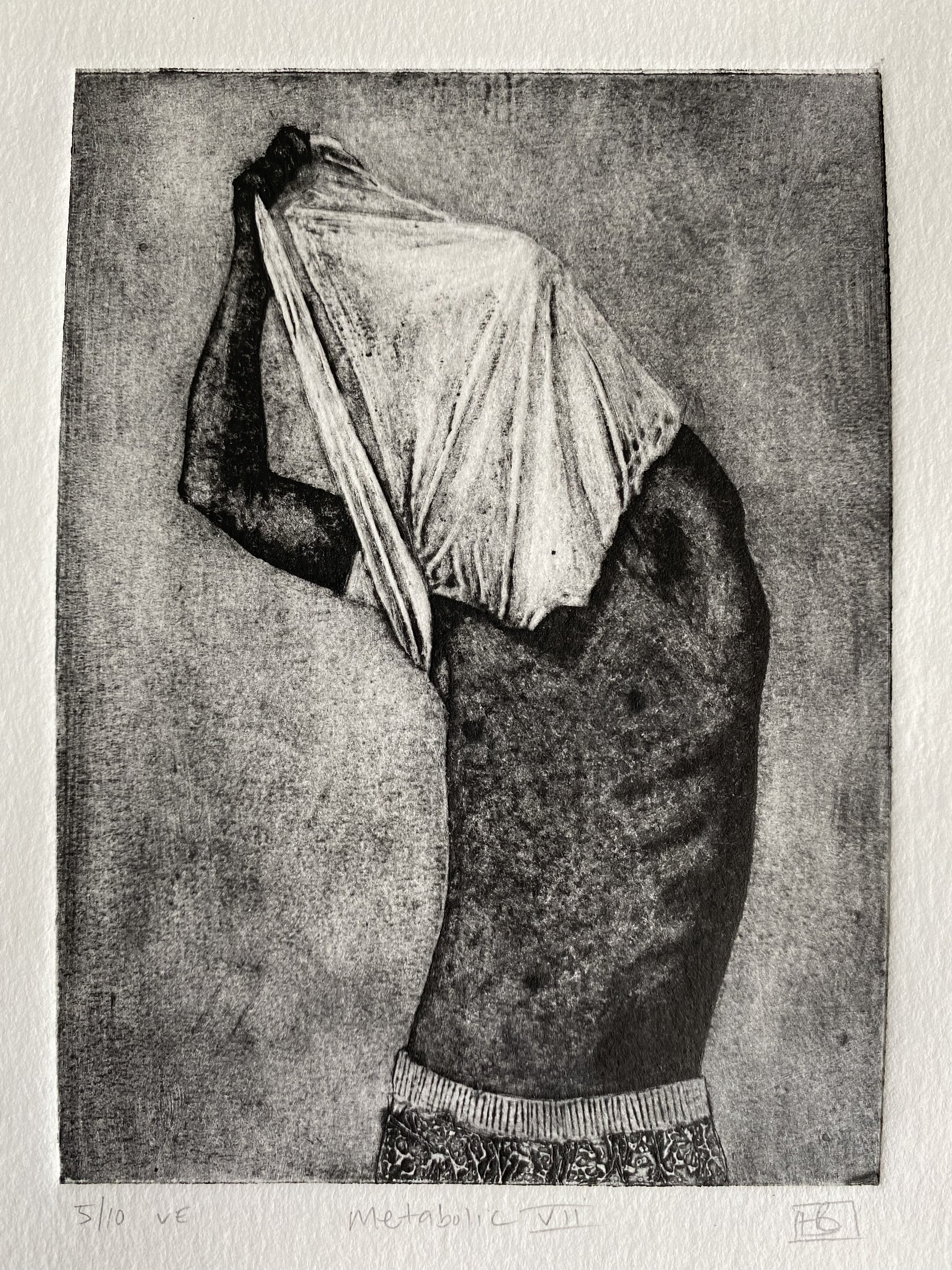 Man changing clothes art print