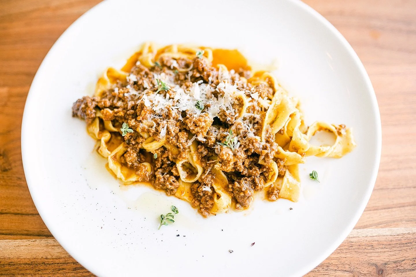Tagliatelle Bolognese 
beef, pork, pancetta, parmesan
#lucastonybrook