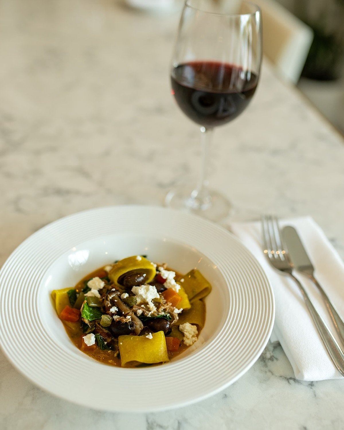 Cozy up with our Braised Rabbit Paccheri &mdash; slow-braised rabbit, mushrooms, capers, olives, and a bright finish of Pinot Grigio.

Lunch | 12:00&ndash;2:30
Dinner | 5:00

#lucastonybrook