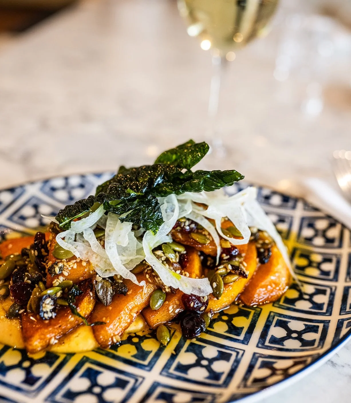 ✨ Roasted Heirloom Squash ✨

Roasted heirloom squash with tahini, garbanzo beans, dried cherries, and kale &mdash; a refined balance of earthy, sweet, and savory flavors in every bite.

Vegan

#lucastonybrook
