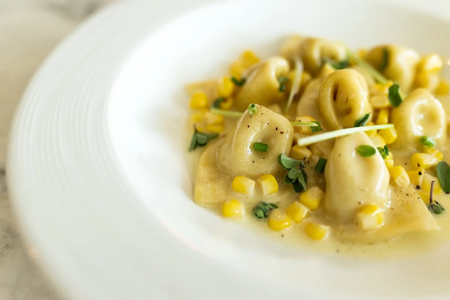 Corn Cappelletti ✨

Delicate, hand-crafted pasta filled with sweet corn, finished with creamy stracciatella, a touch of lemon butter, and fresh marjoram.

Join us for lunch 12:00&ndash;2:30
Dinner begins at 5:00

#lucastonybrook
