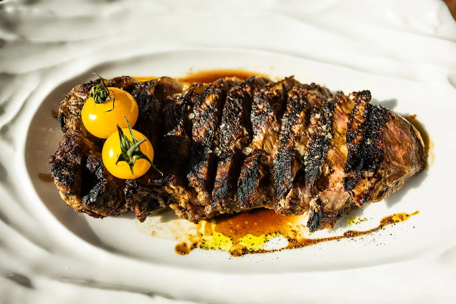 Dry Aged New York Strip 💥

Finished with blistered tomatoes, vincotto, and porcini dust.

Lunch
Wednesday&ndash;Sunday &middot; 12:00&ndash;2:30 PM

Dinner
Tuesday&ndash;Saturday &middot; 5:00 PM
Sunday &middot; 4:00 PM

#lucastonybrook