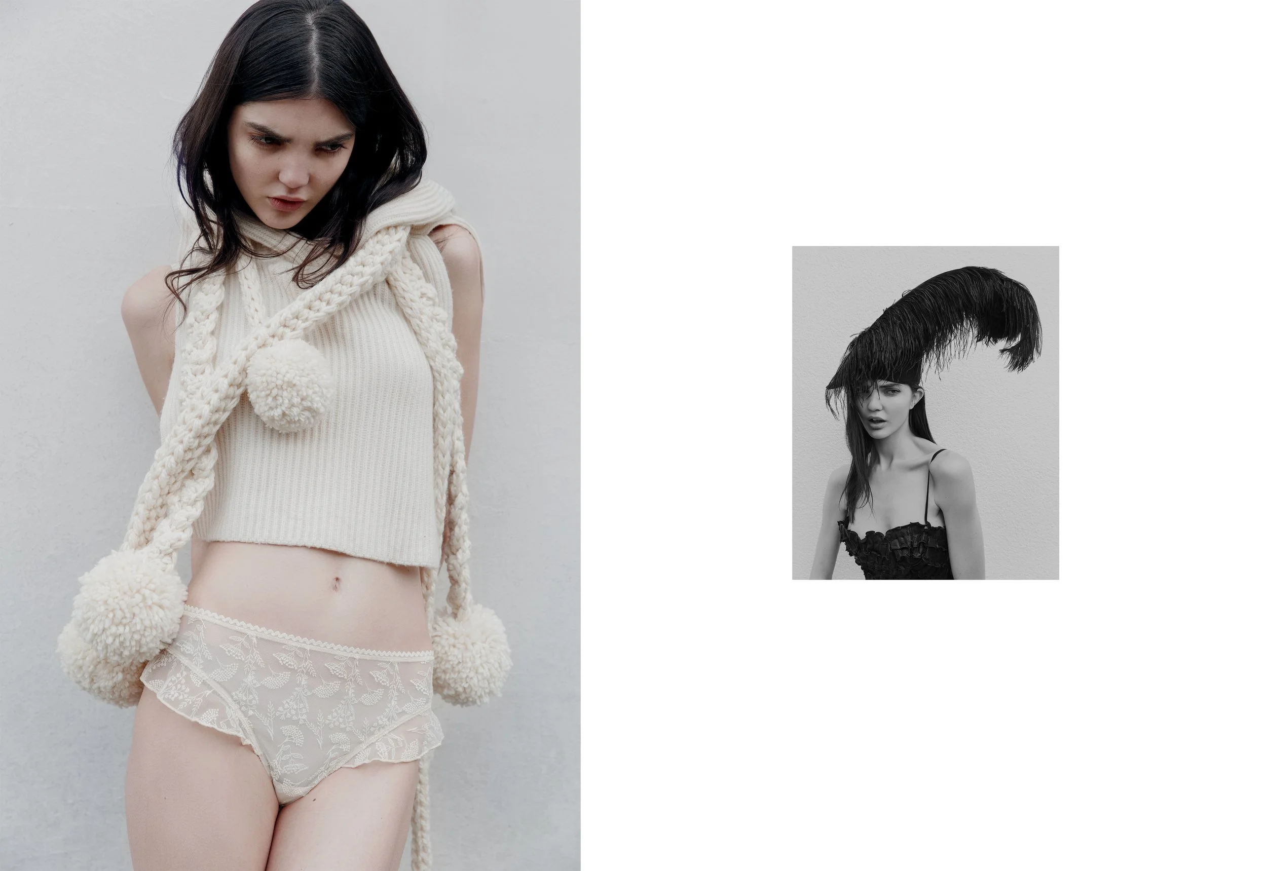  hat ORIANE BELEFANT dress MAXIME CHANU tights EMILIO CAVALLINI  