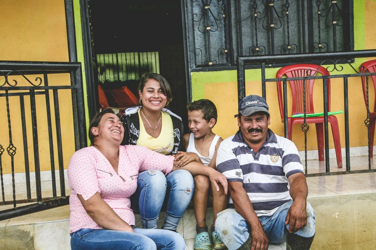 image of producer Faver Ninco and his family