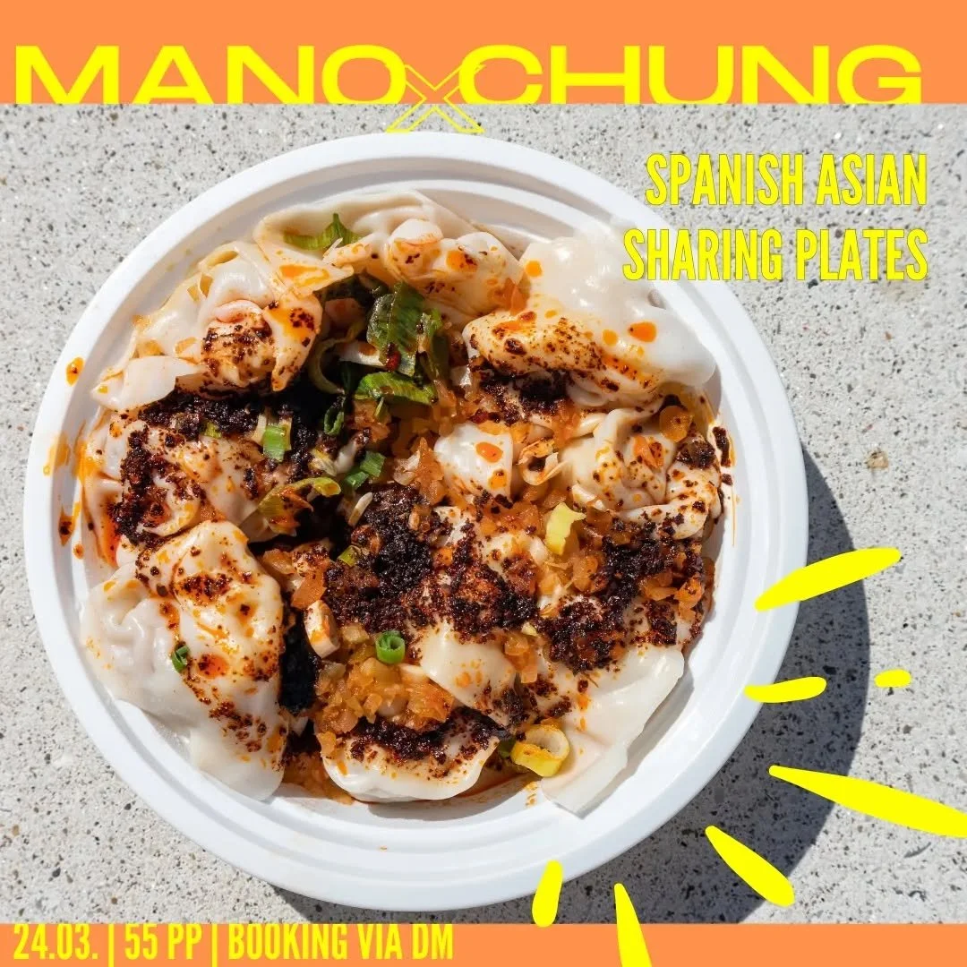 Die Jungs von @chung.fuerth kommen wieder zu Besuch 💥 Gekocht wird ein crazy Mix aus den iberischen und asiatischen K&uuml;chen. Es wird wild, scharf und saftig. Dazu ein paar frische Kaltgetr&auml;nke &amp; Bottles zum Ausklang des Wochenendes. Mac