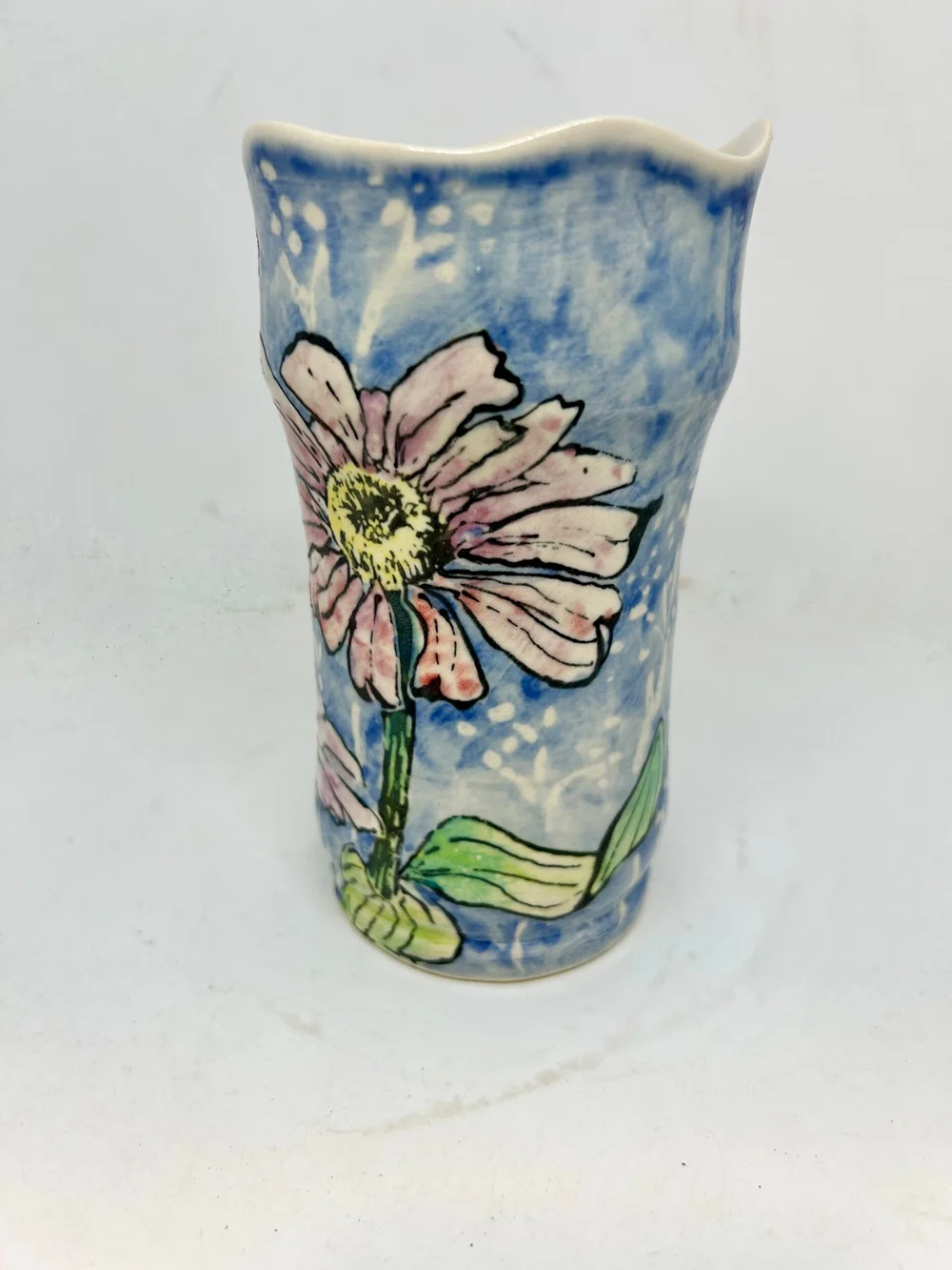 Zinnia Proliferation “ Vase—SOLD — ART BY MELISSA