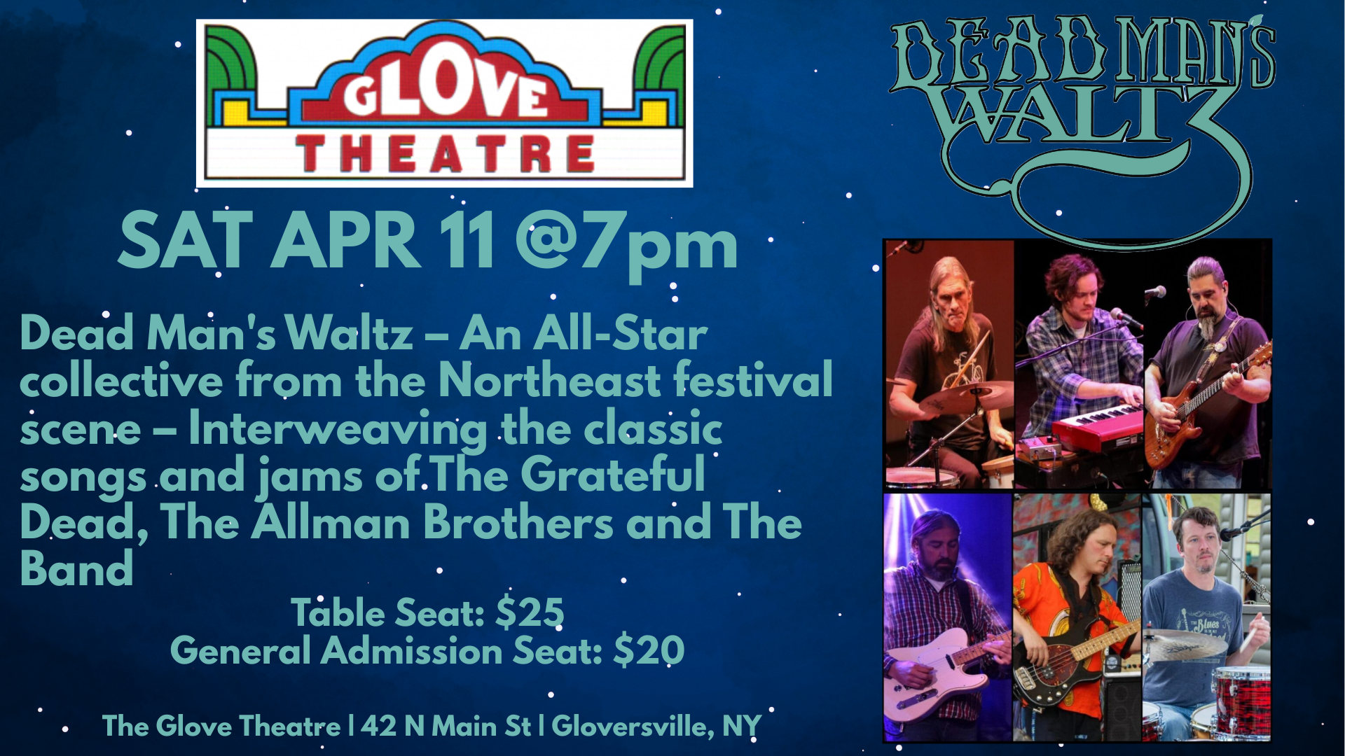 DEAD MAN’S WALTZ: Celebrating The Grateful Dead, The Allman Brothers &amp; The Band