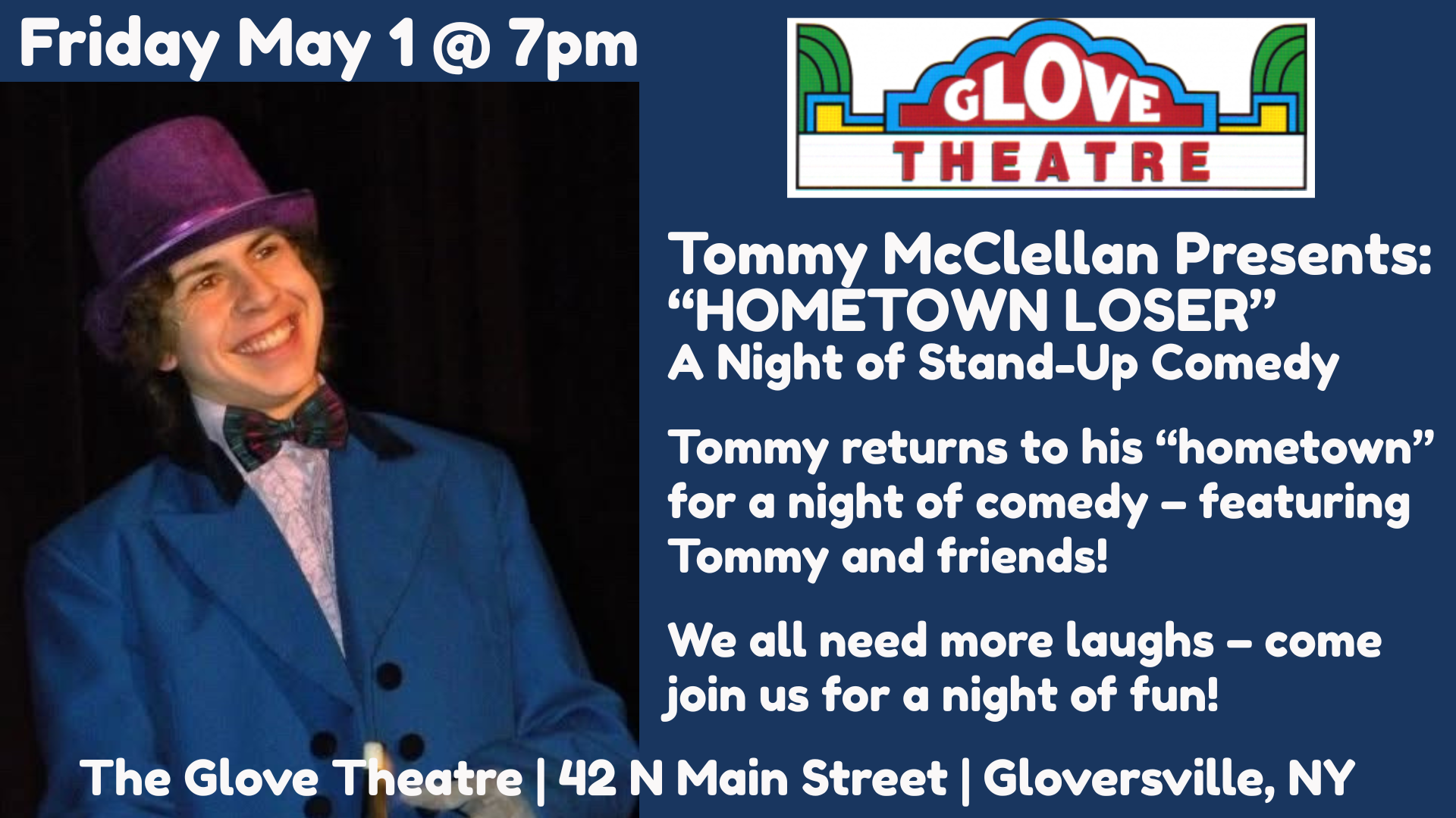 TOMMY MCCLELLAN'S - HOMETOWN LOSER - A NIGHT OF STAND-UP COMEDY