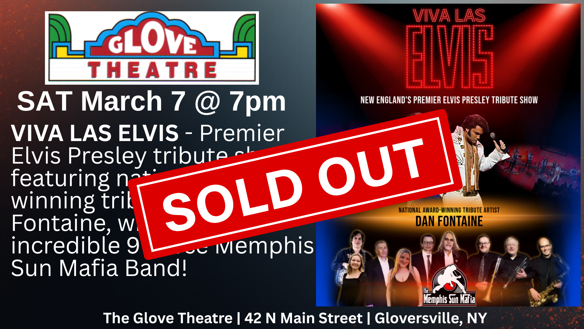 VIVA LAS ELVIS-Feat. national award-winning tribute artist Dan Fontaine & Memphis Sun Mafia Band