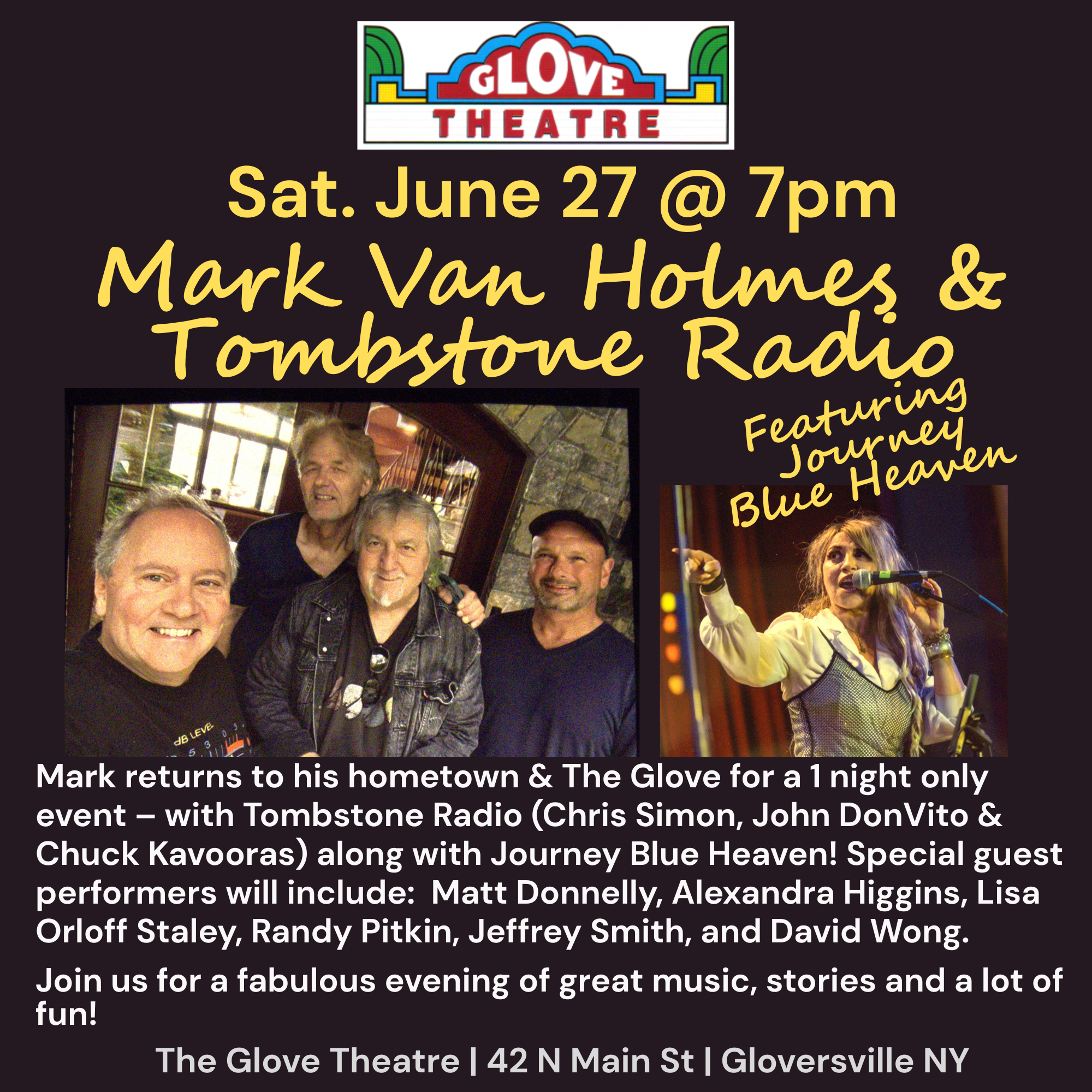 MARK VAN HOLMES &amp; TOMBSTONE RADIO &amp; SPECIAL GUESTS