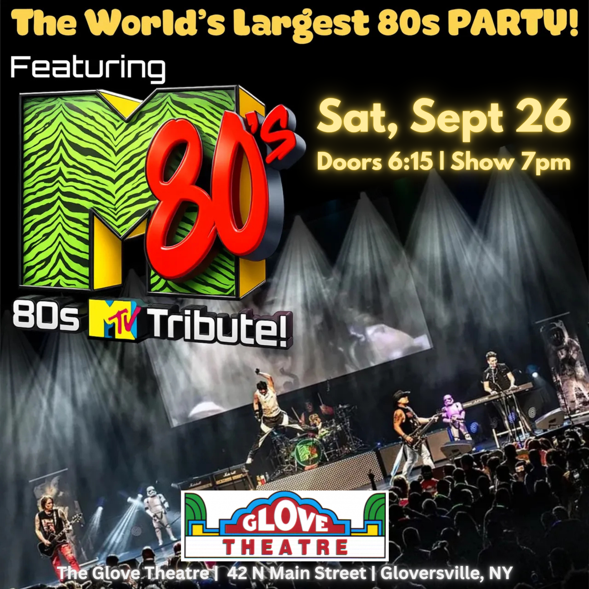 THE WORLD'S LARGEST 80's PARTY featuring M80's MTV TRIBUTE