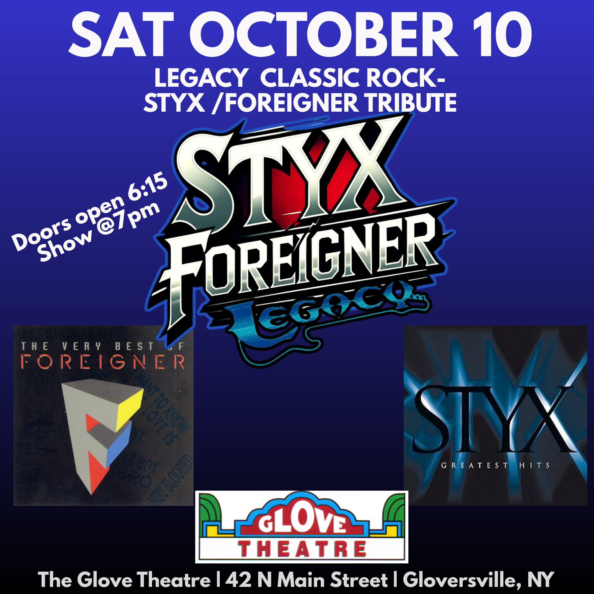 LEGACY CLASSIC ROCK - STYX/FOREIGNER TRIBUTE