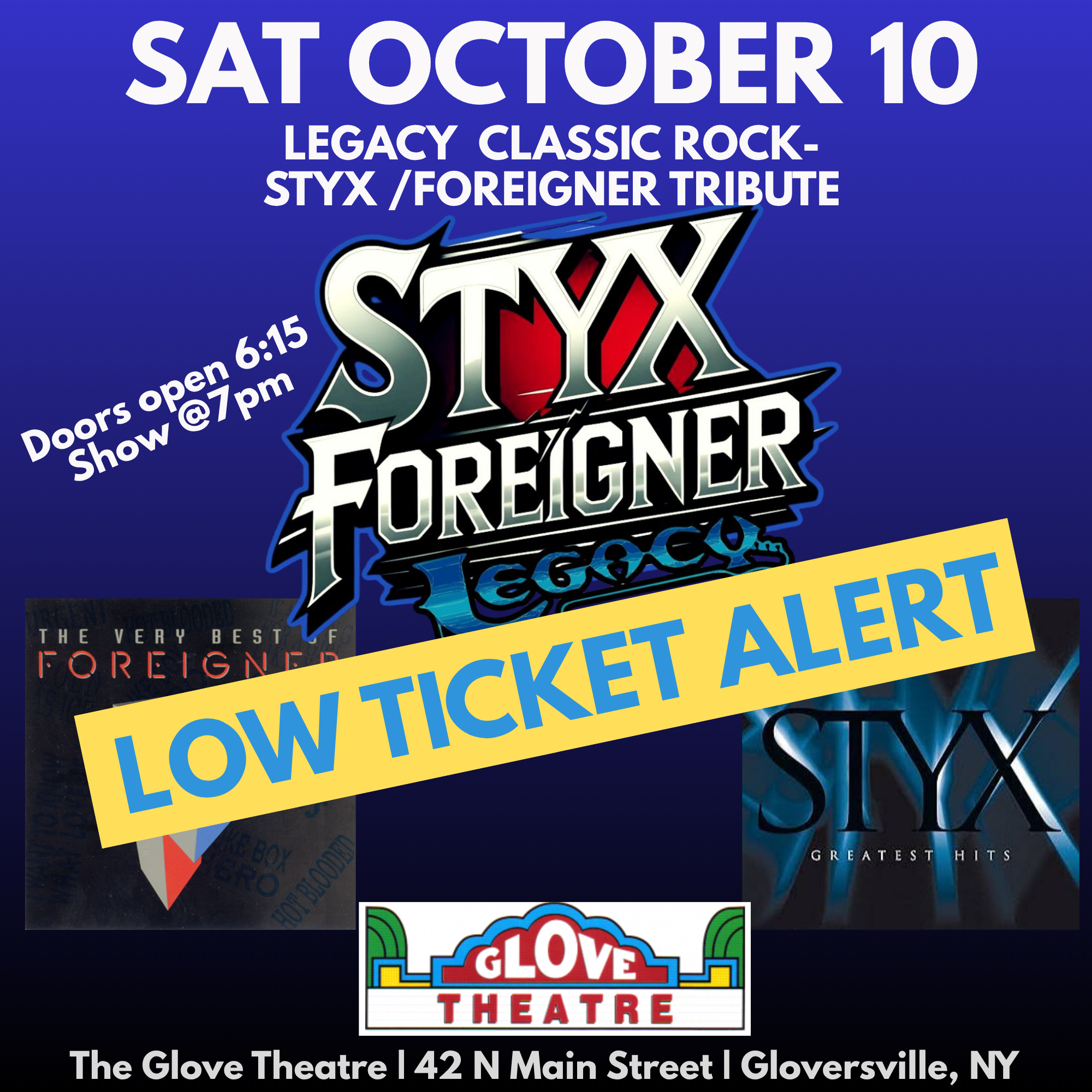 LEGACY CLASSIC ROCK - STYX/FOREIGNER TRIBUTE