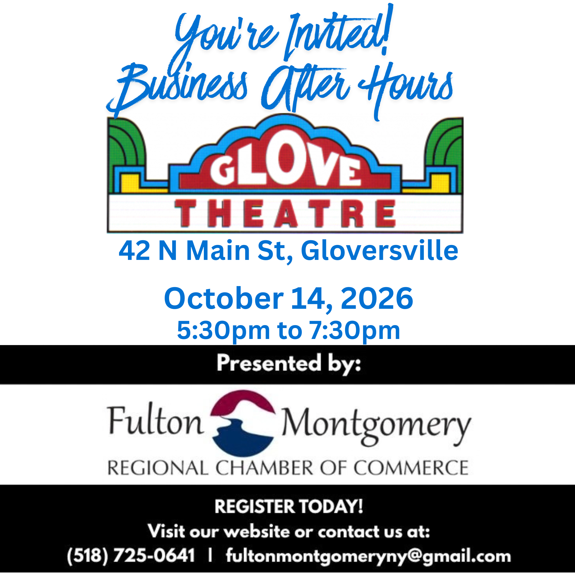 BUSINESS AFTER HOURS @ THE GLOVE