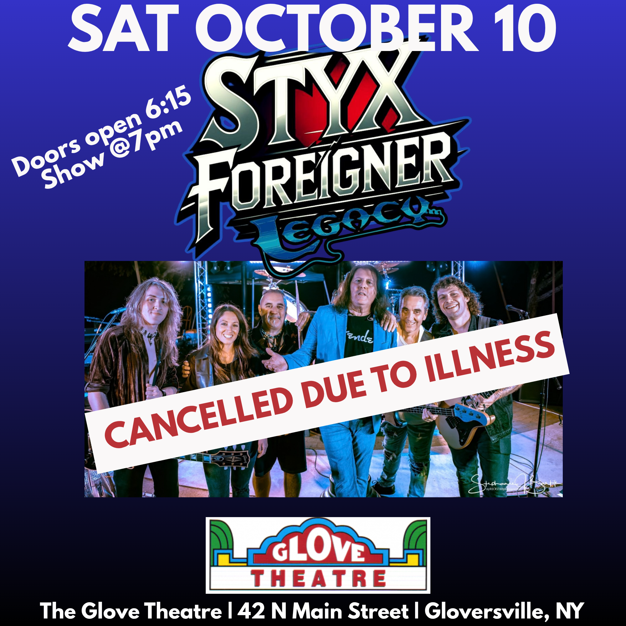LEGACY CLASSIC ROCK - STYX/FOREIGNER TRIBUTE