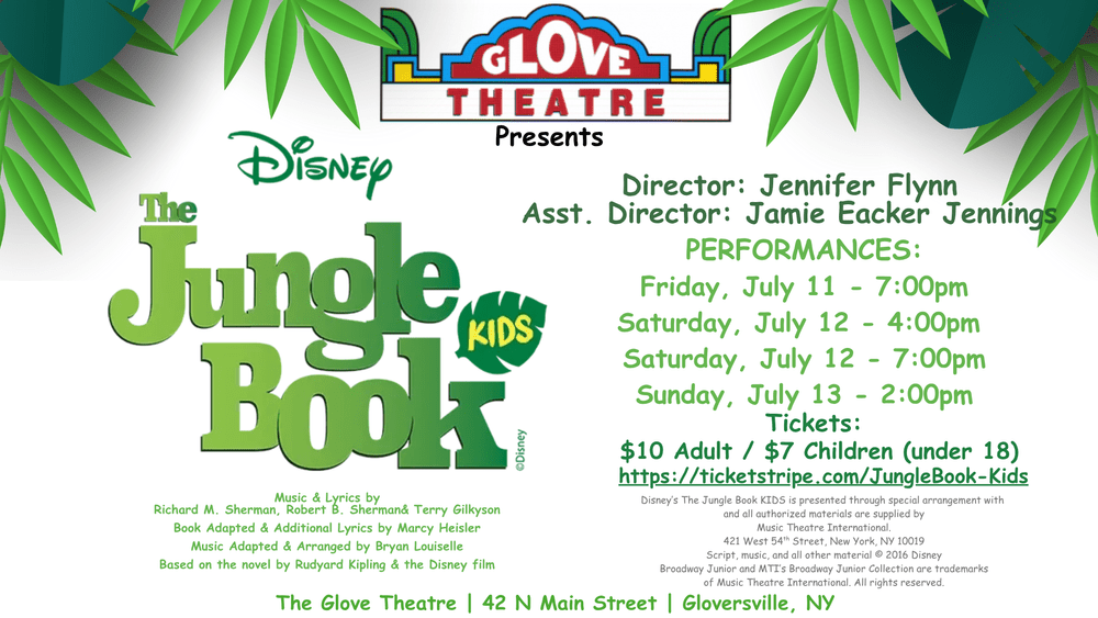JUNGLE BOOK - KIDS VERSION — The Glove Theatre