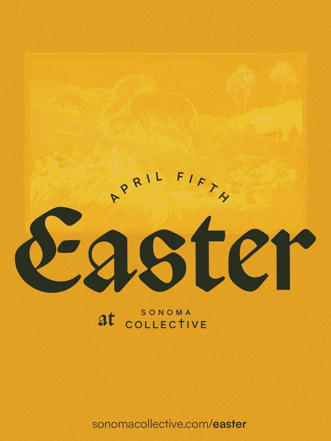 Celebrate Easter with us this Sunday at 10 AM at Hanna Center. Bring the whole family and join us for a joyful morning together, including an Easter egg hunt for the kids.

More details at sonomacollective.com/easter.
