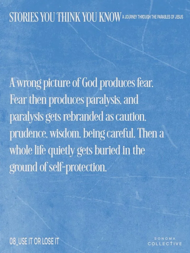 Show me what you&rsquo;ve buried and I&rsquo;ll show you what you believe about God. A buried marriage. A shelved calling. Emotions kept at careful distance. None of it feels like fear&mdash;it gets rebranded as wisdom, prudence, being responsible. B