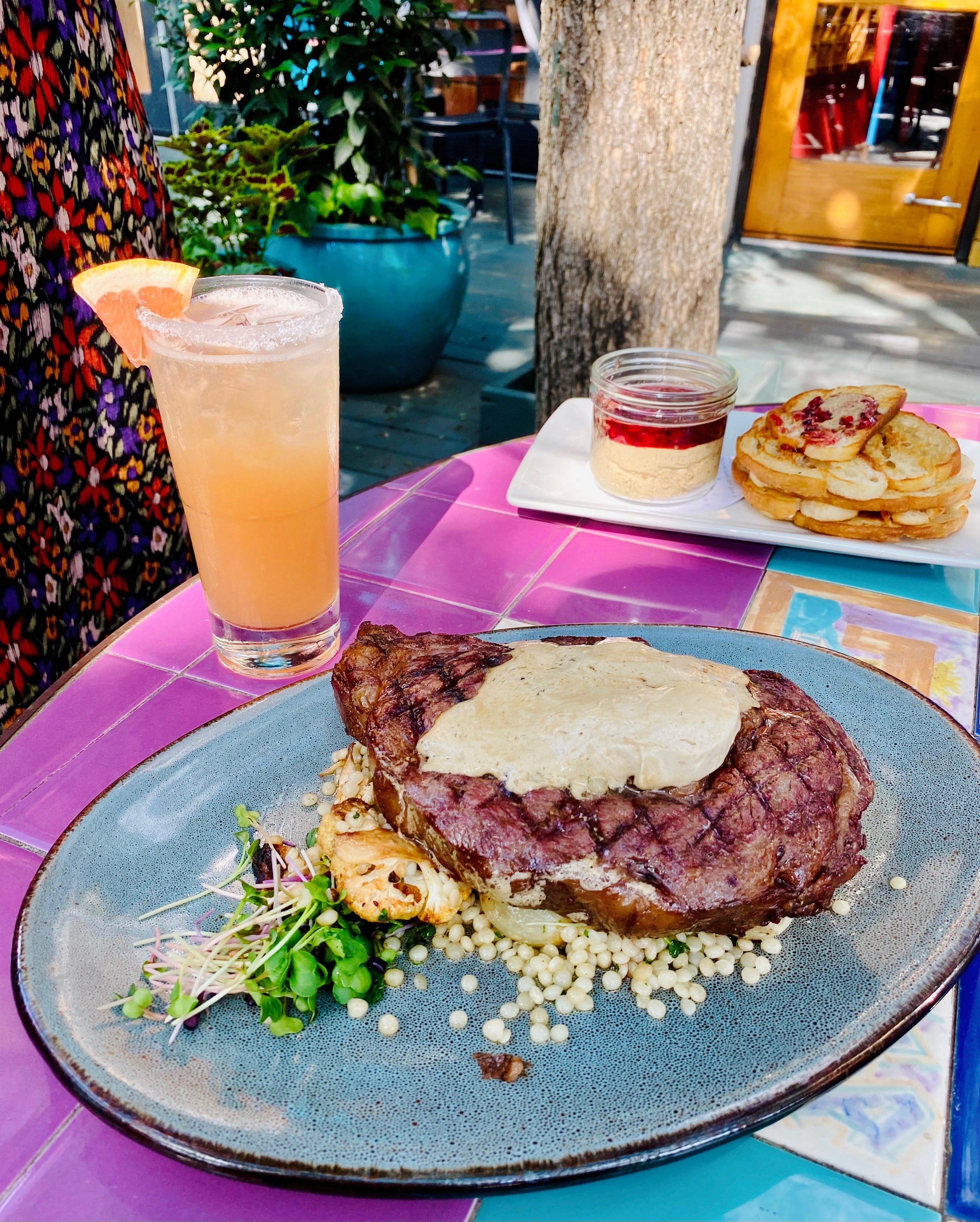 Ribeye with Israeli Couscous
