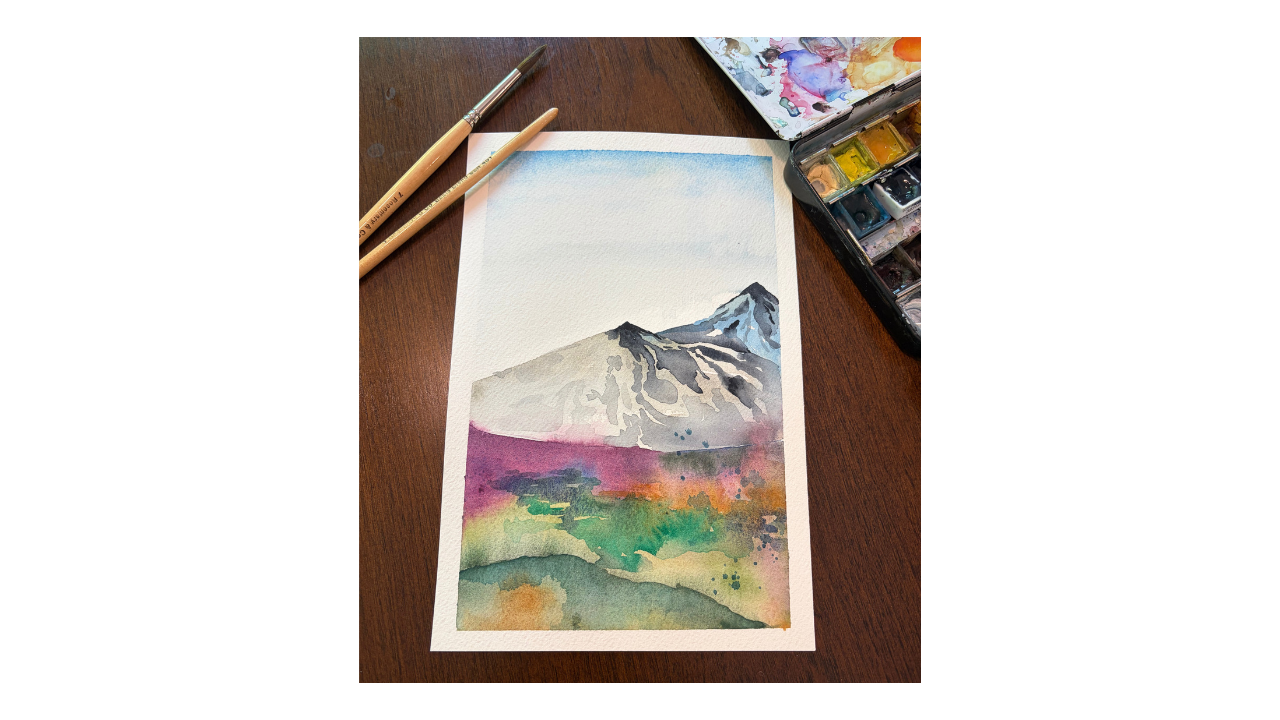 Abstract Watercolor Landscapes 