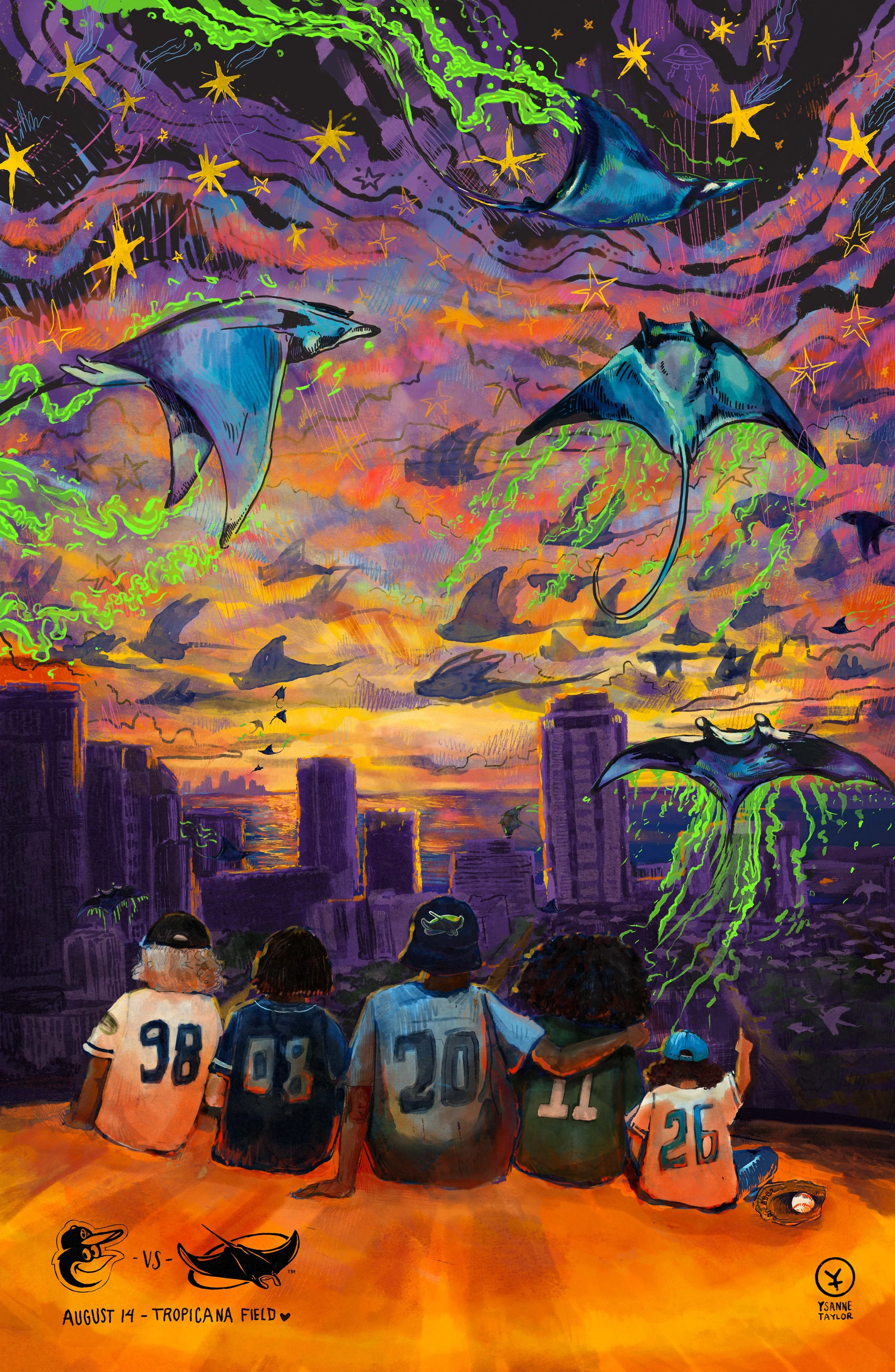 ”Victory Flaps” - Tampa Bay Rays Artist Series Poster 2026