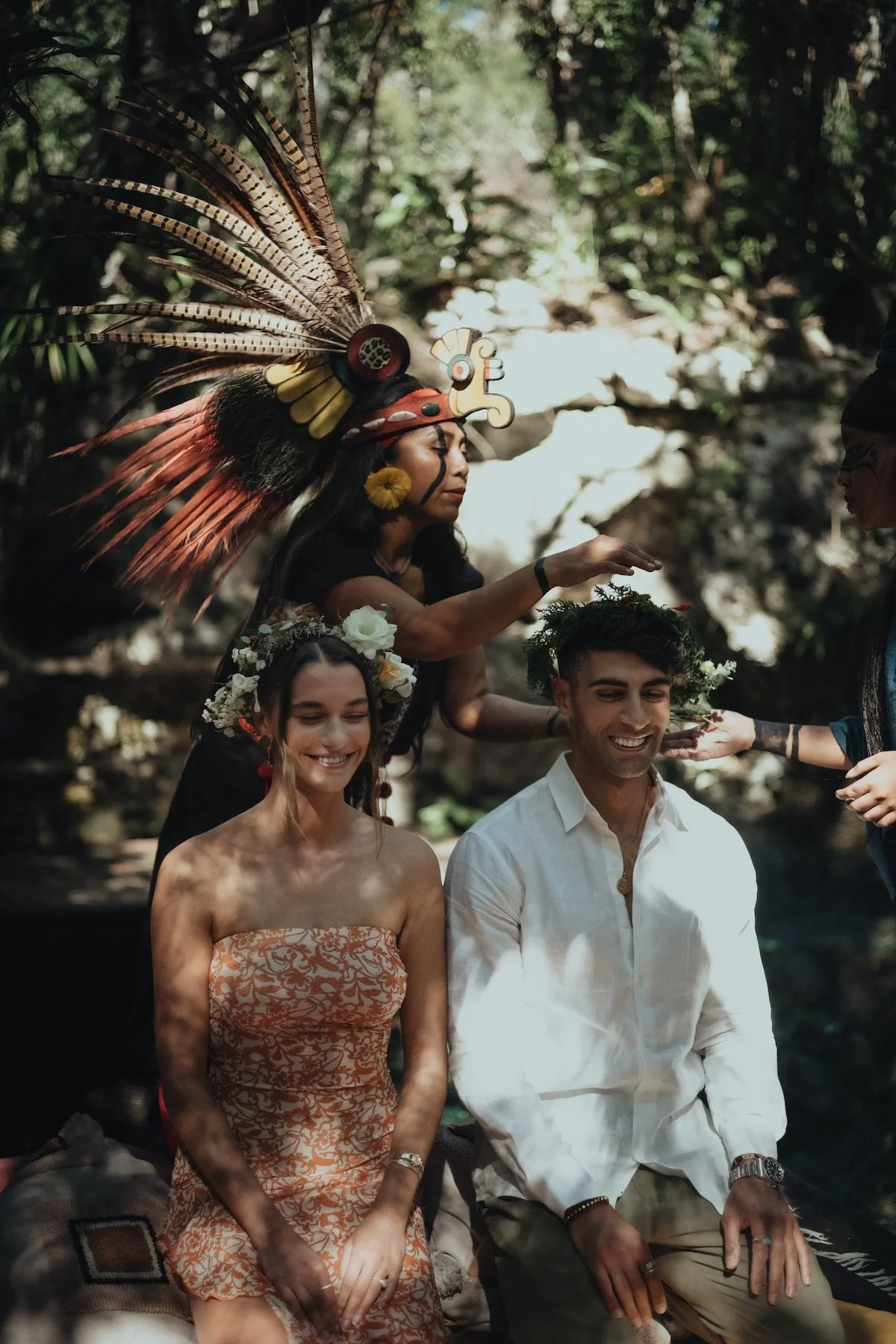 Proposal In A Mayan Ceremony