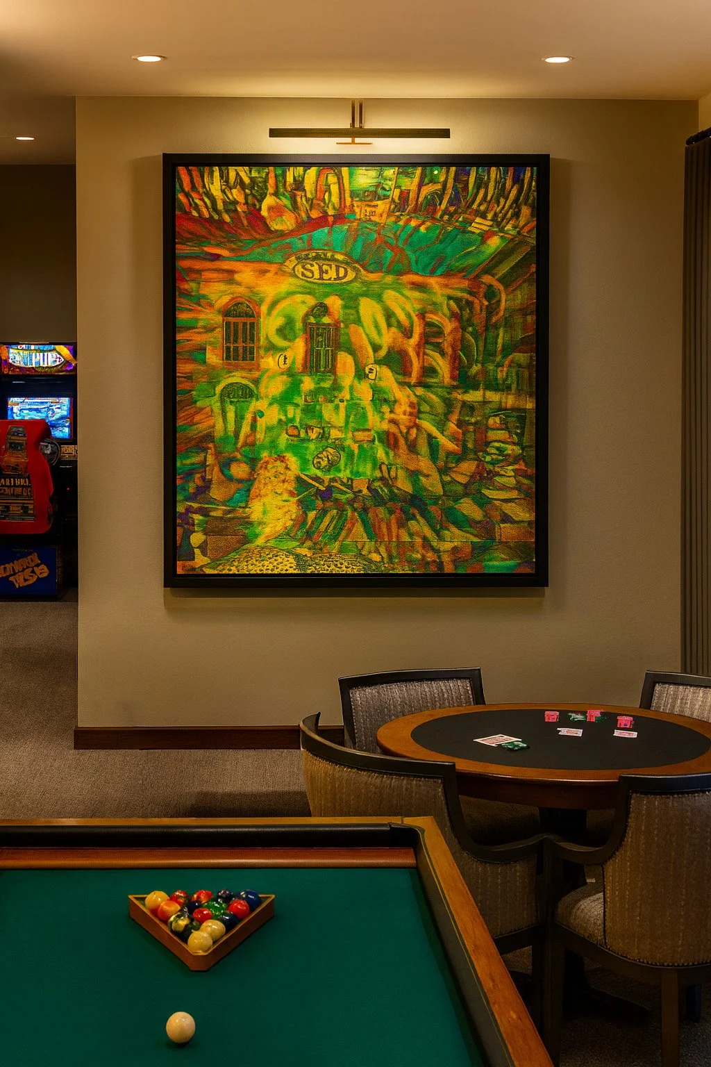 Please note, this scene has been AI created for example purposes only. Size and composition of the PhotoMontage may vary from the product being sold.