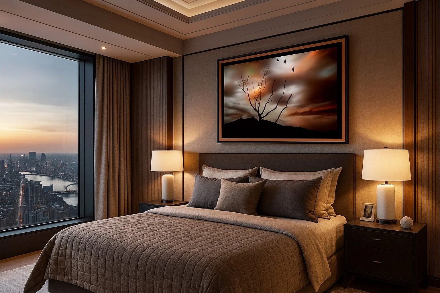 Please note, this scene has been AI created for example purposes only. Size and composition of the PhotoMontage may vary from the product being sold.