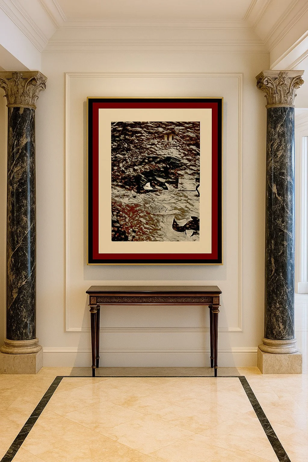 Please note, this scene has been AI created for example purposes only. Size and composition of the PhotoMontage may vary from the product being sold.