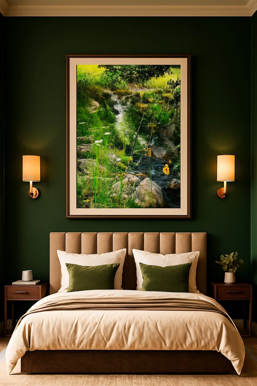 Please note, this scene has been AI created for example purposes only. Size and composition of the PhotoMontage may vary from the product being sold.