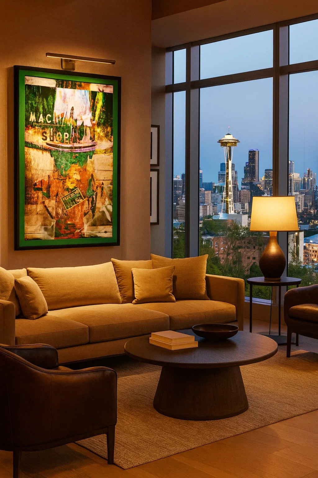 Please note, this scene has been AI created for example purposes only. Size and composition of the PhotoMontage may vary from the product being sold.