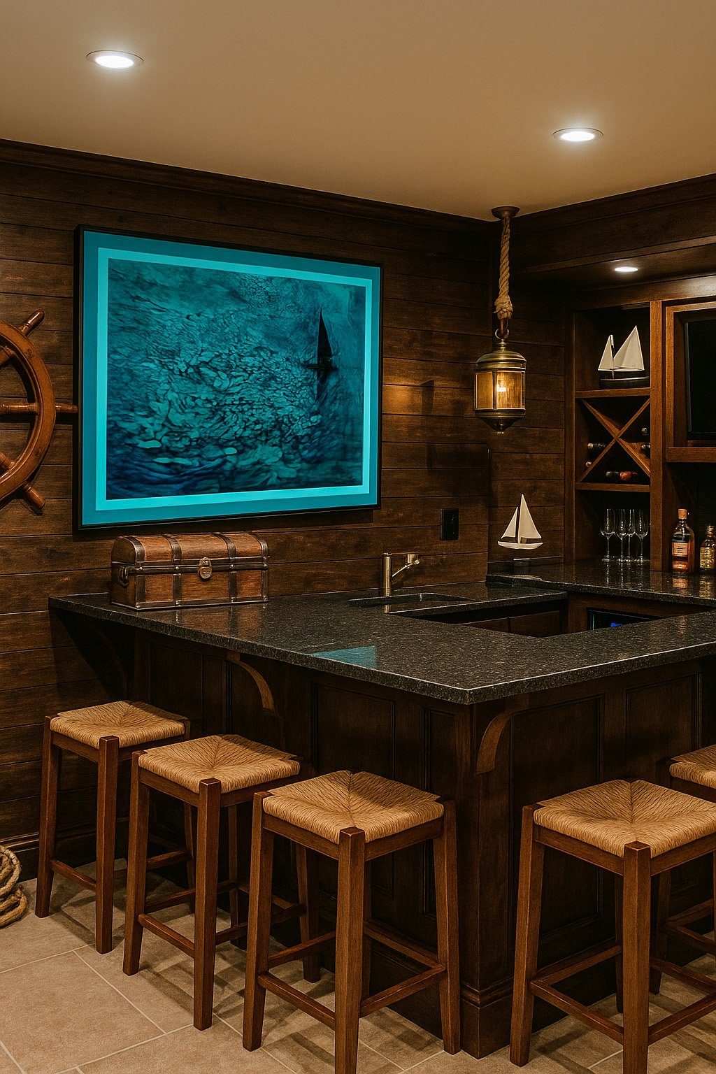 Please note, this scene has been AI created for example purposes only. Size and composition of the PhotoMontage may vary from the product being sold.