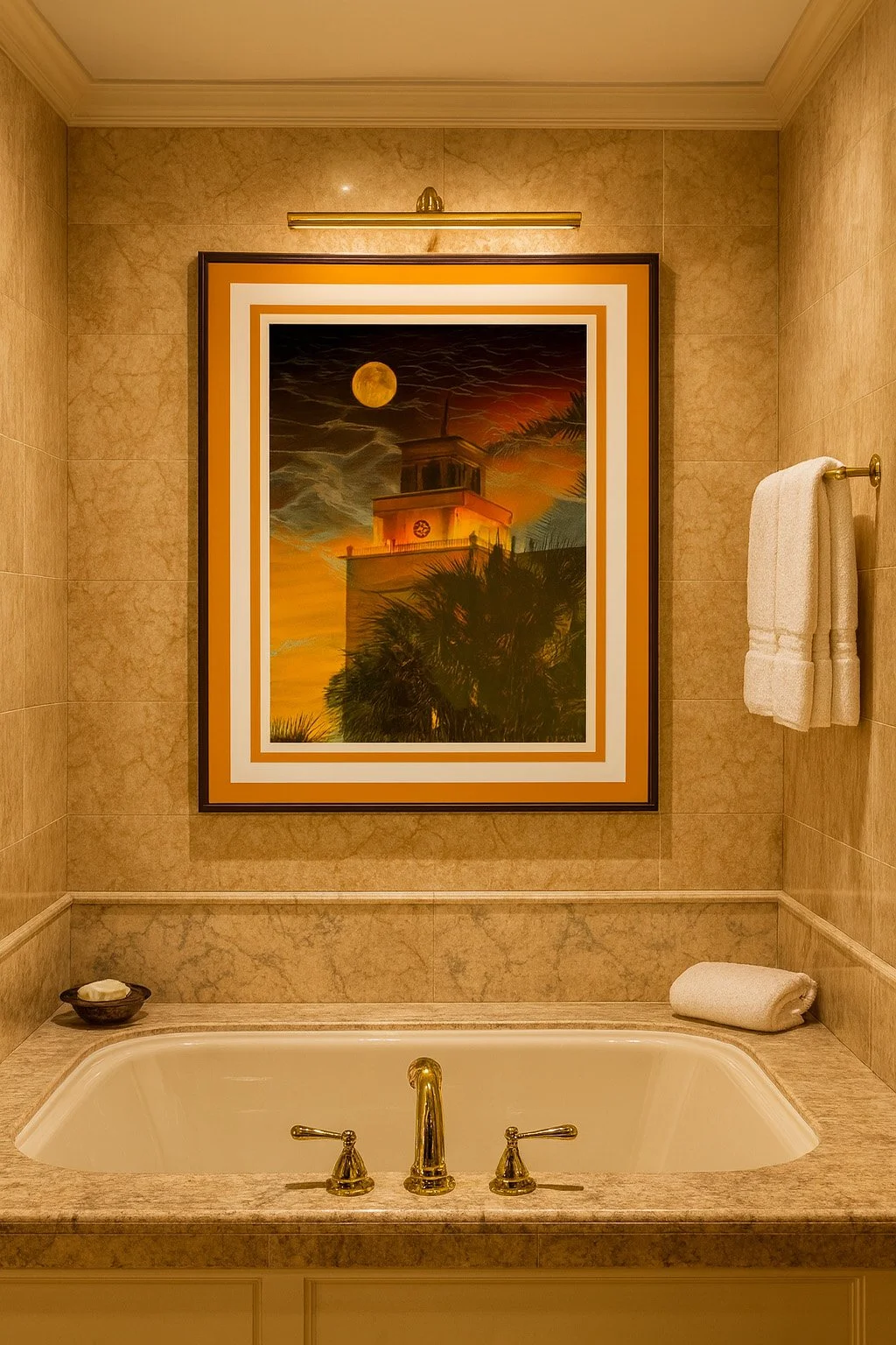 Please note, this scene has been AI created for example purposes only. Size and composition of the PhotoMontage may vary from the product being sold.