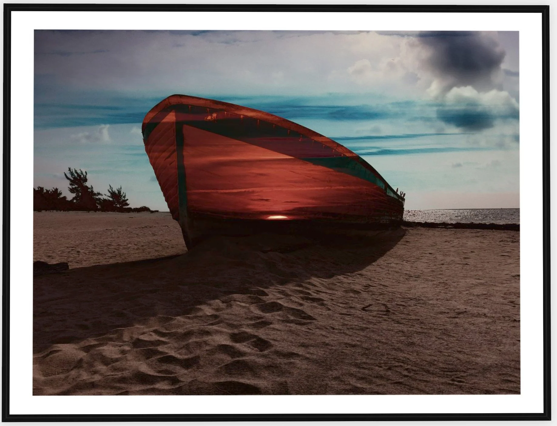 #016 "Buenos Dias Mexico" ©2025 RG Vargo PhotoMontage Art. 54.5" x 41.5" signed Black framed canvas print.