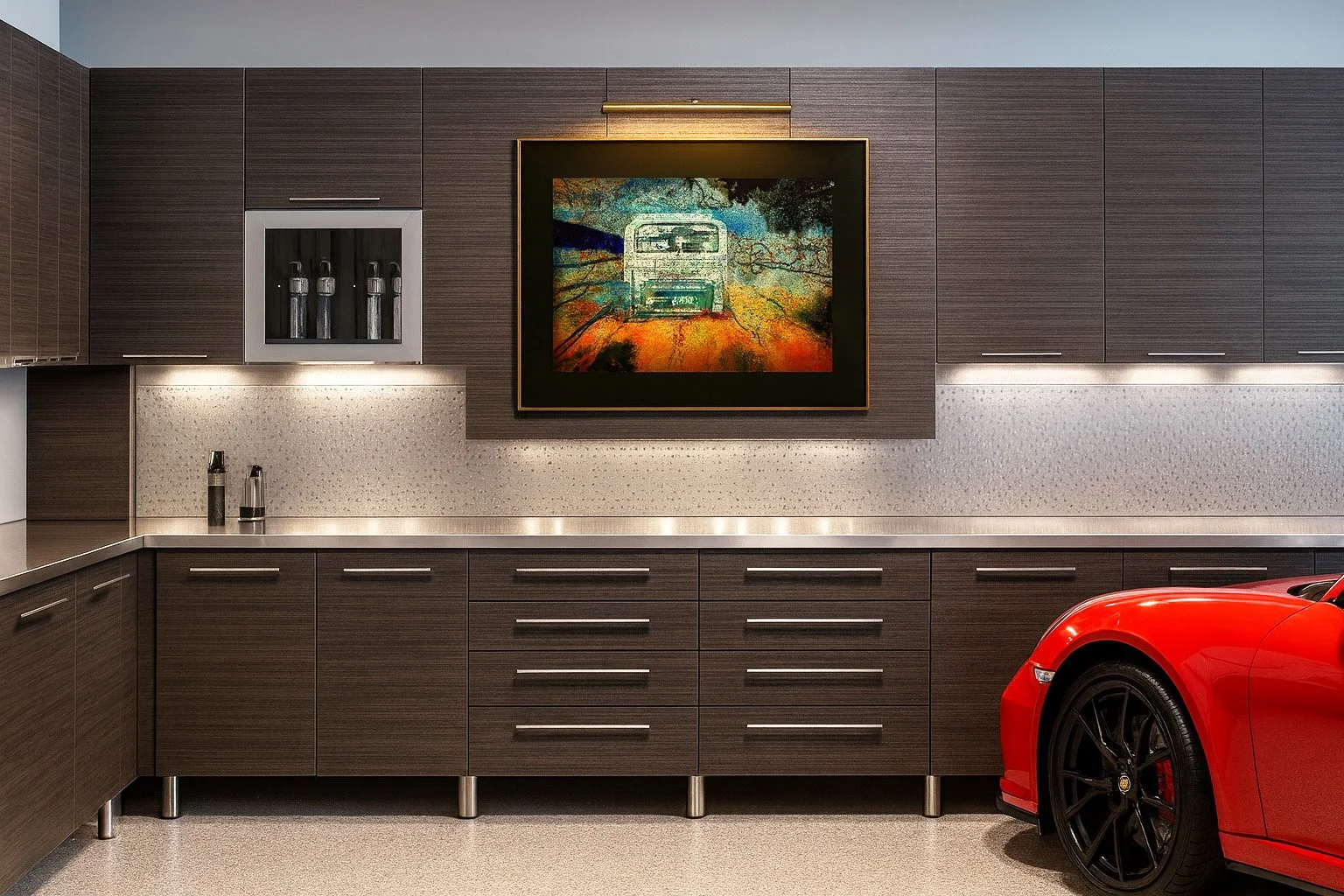 Please note, this scene has been AI created for example purposes only. Size and composition of the PhotoMontage may vary from the product being sold.