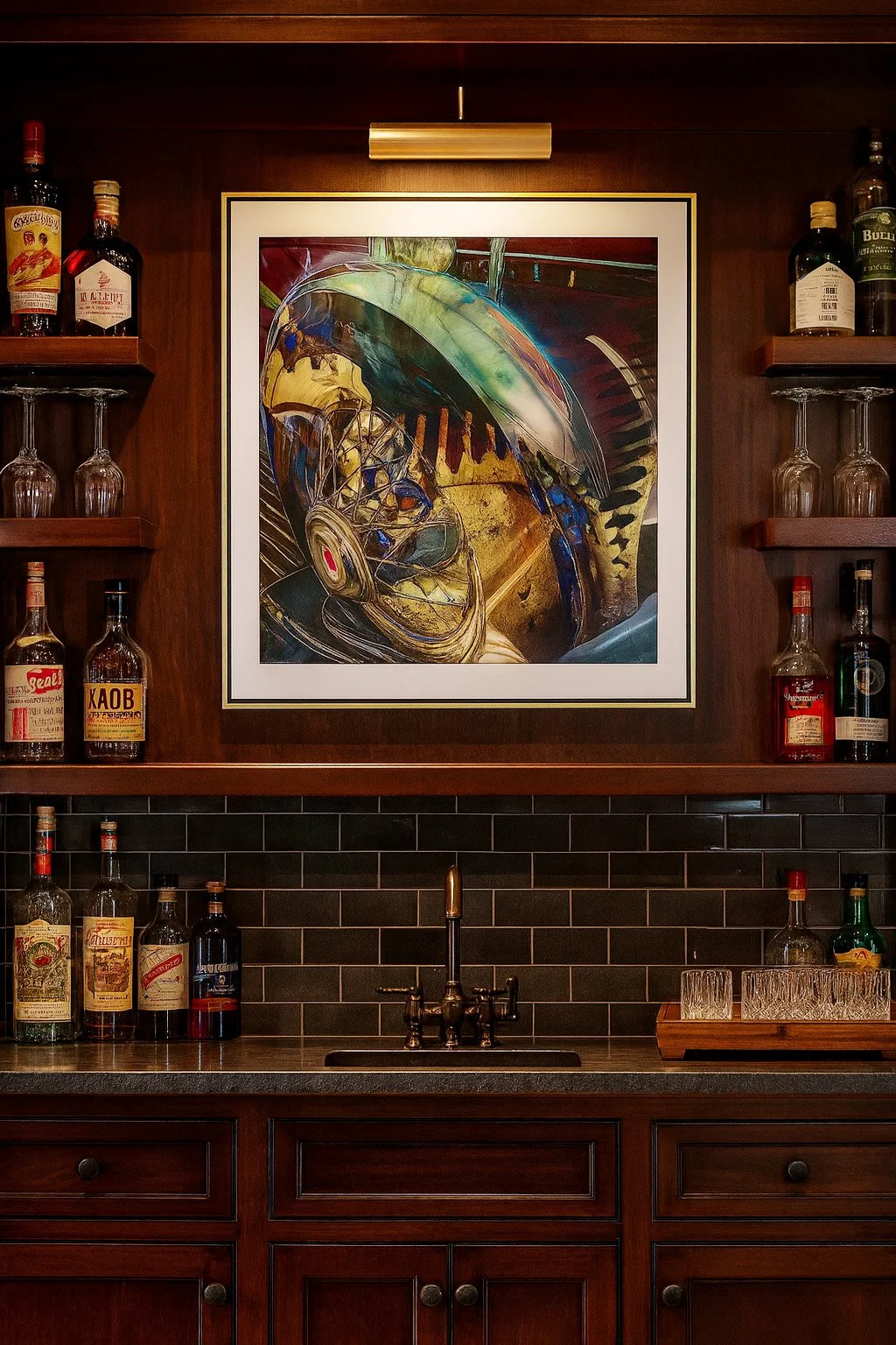 Please note, this scene has been AI created for example purposes only. Size and composition of the PhotoMontage may vary from the product being sold.