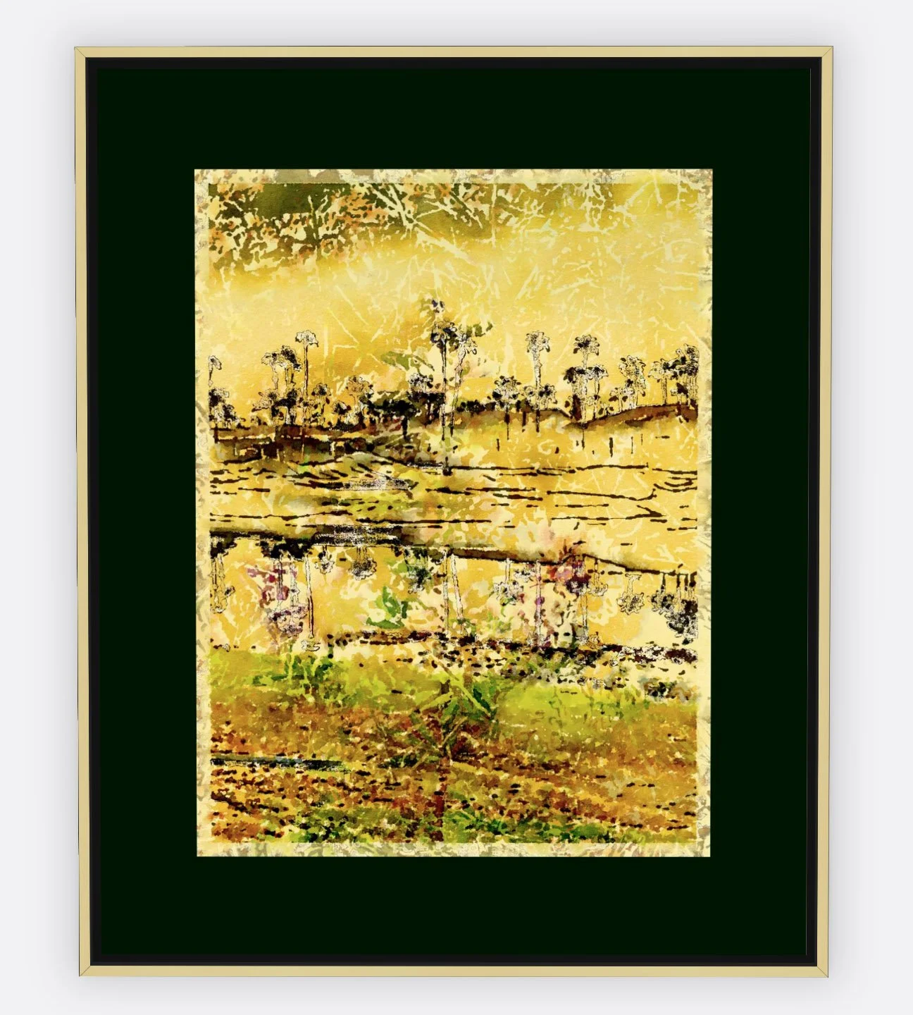 #799 "End of Season" ©2025 RG Vargo PhotoMontage Art. 25.5" x 31.5" signed Gold framed canvas print. $450