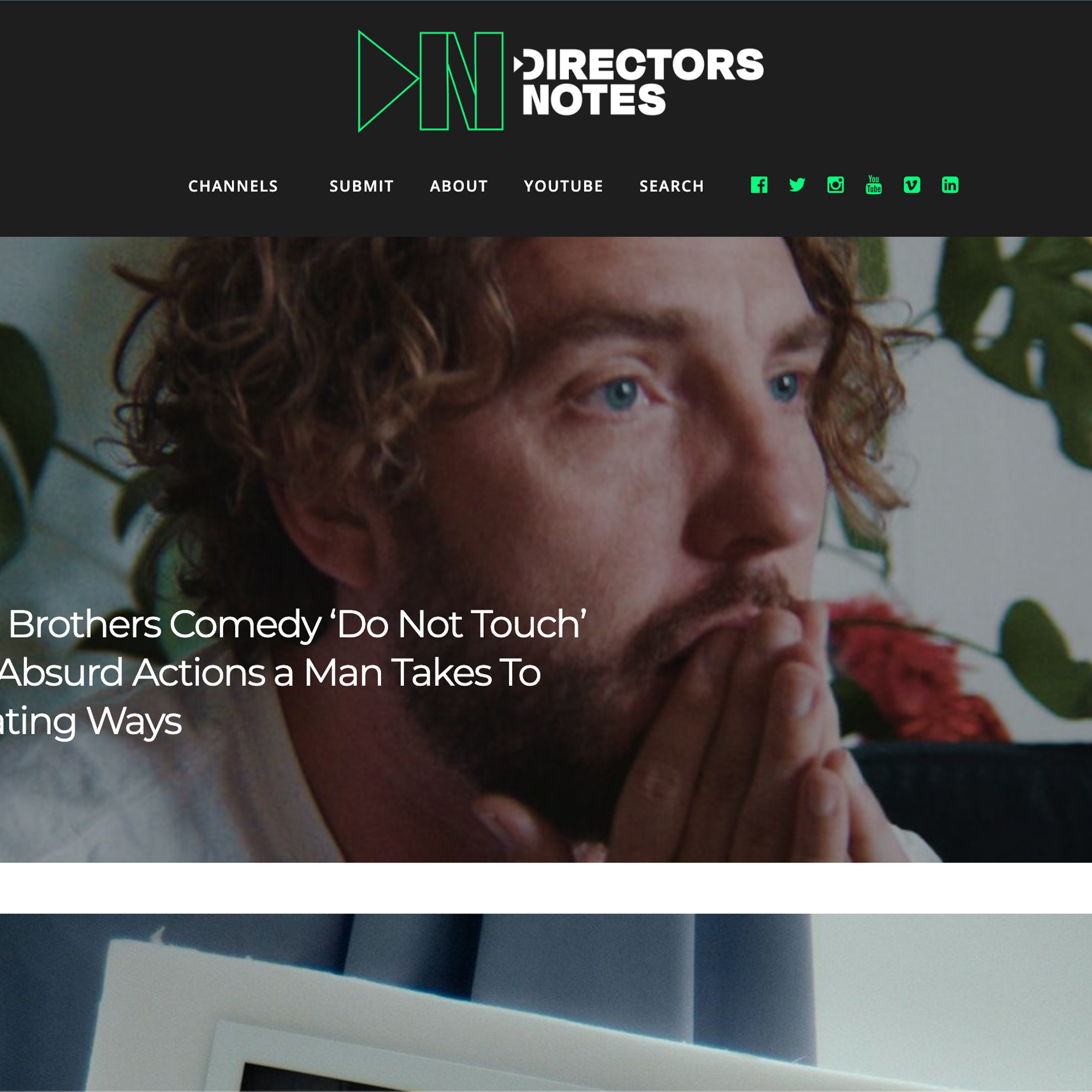 Do Not Touch Directors Notes