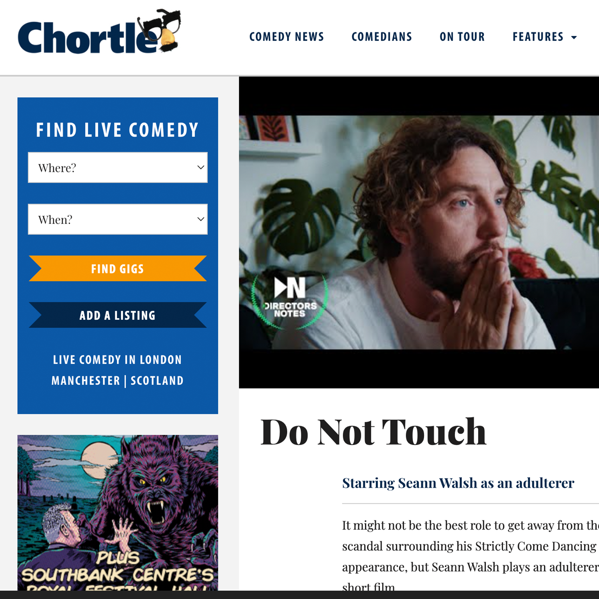 Chortle Do Not Touch