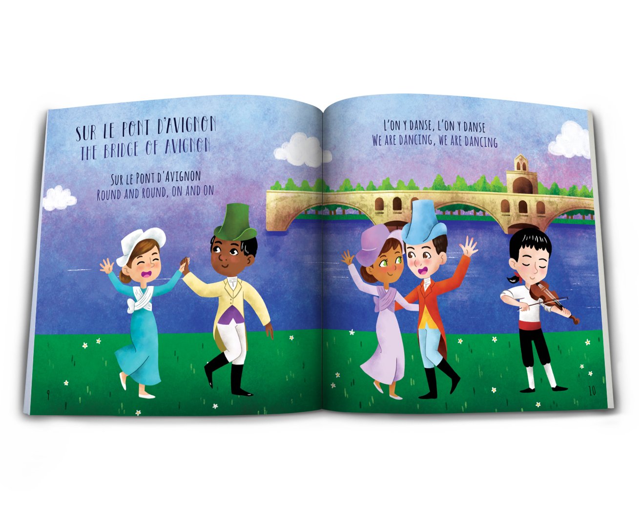 Interior spread from the French Heritage Songbook.