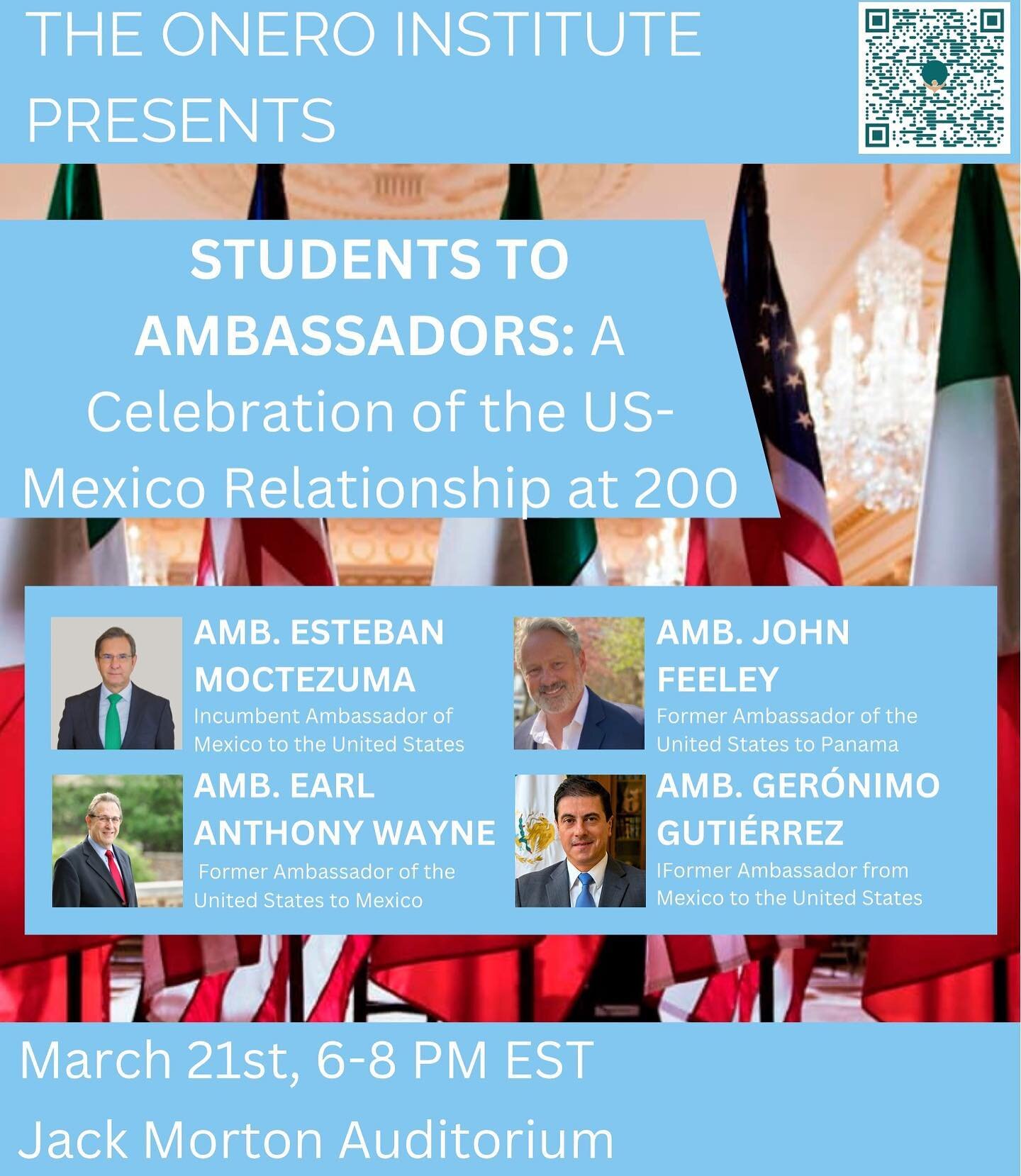 Please join us in a joint event with @latamatgw @dpe.gwu @mxgwu @embamexeua @spsboard_gw and others celebrating 200 years of Mexican-American relations! &ldquo;Students to Ambassadors: A Celebration of the U.S.-Mexico Relationship at 200&rdquo; will 