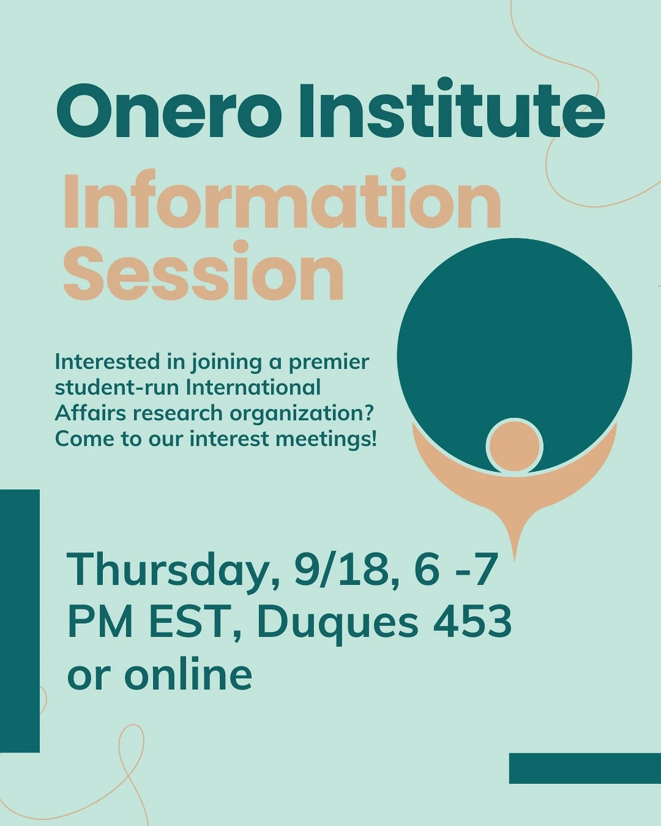 Join Onero GW for our second information session next Thursday!