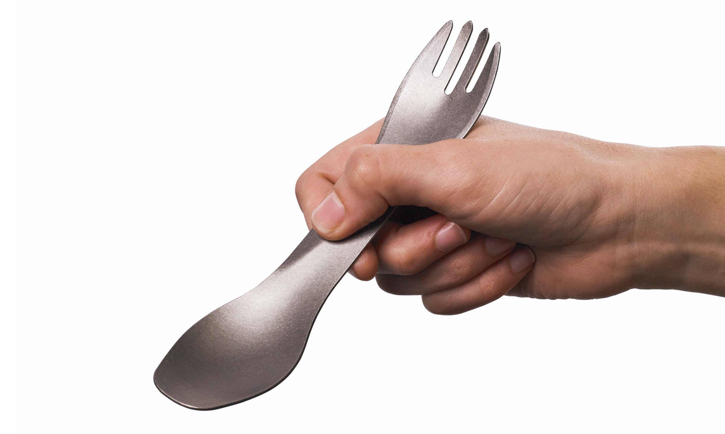 Image of a titanium uno in a hand