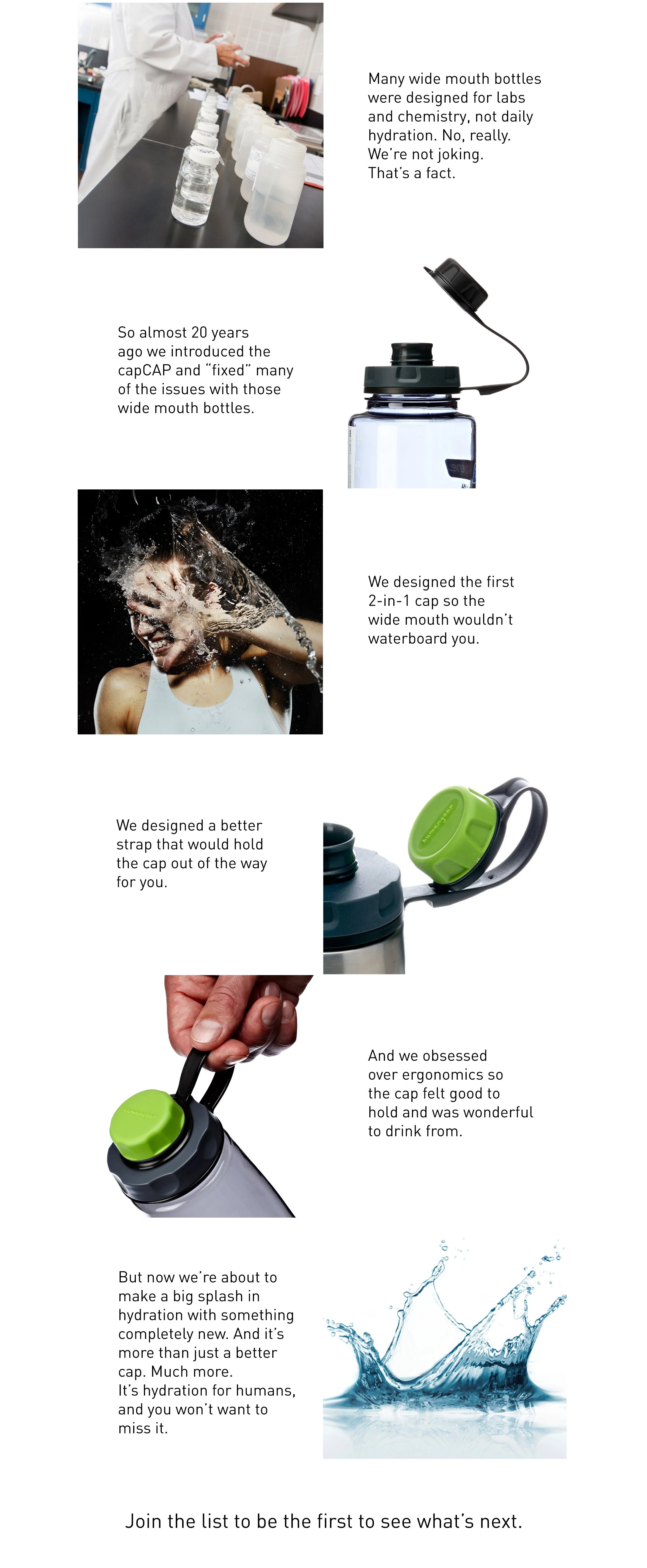 capcap and wide mouth bottles