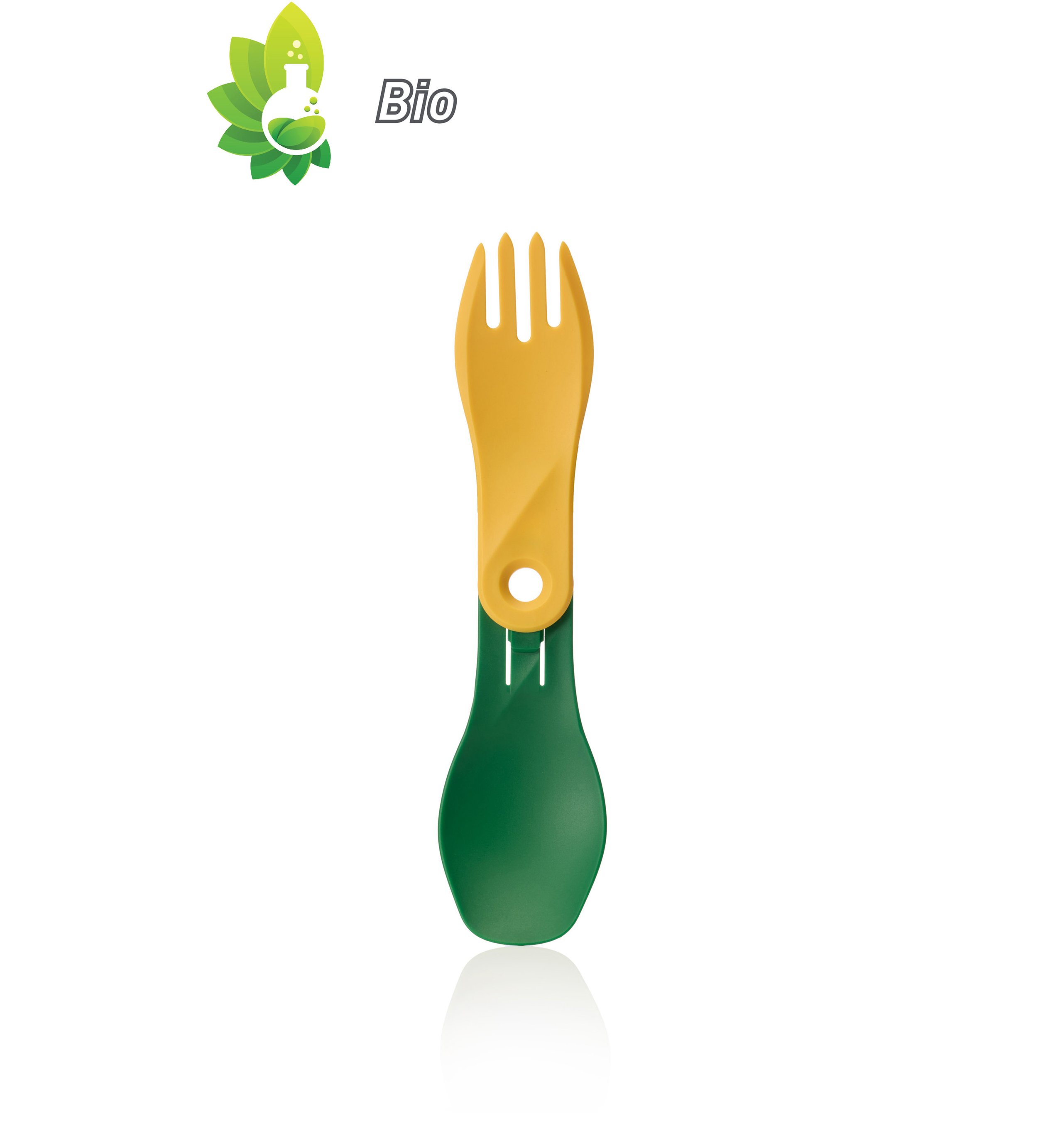green and yellow spin utensil