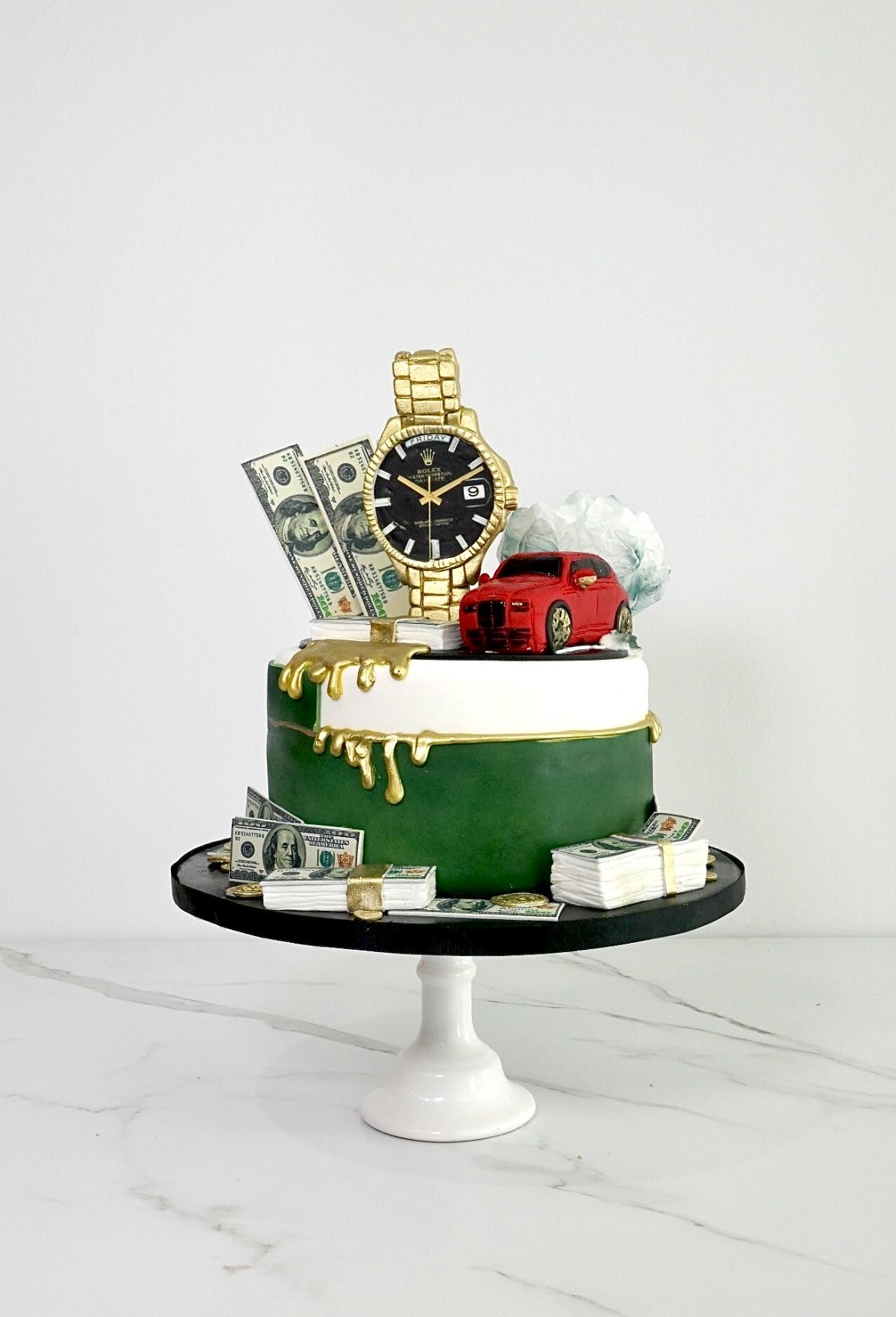 Sculpted showpiece cake designed for a milestone celebration