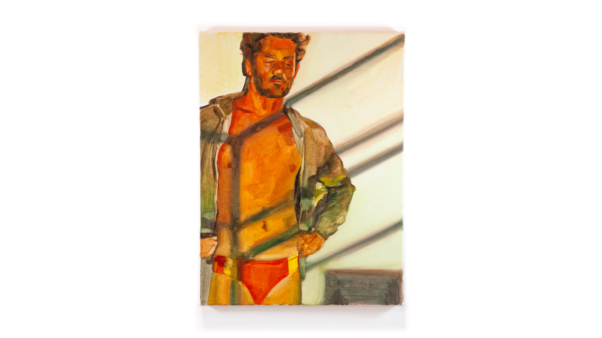 Swimmer, oil on canvas, 2025, 12 x 16 in.