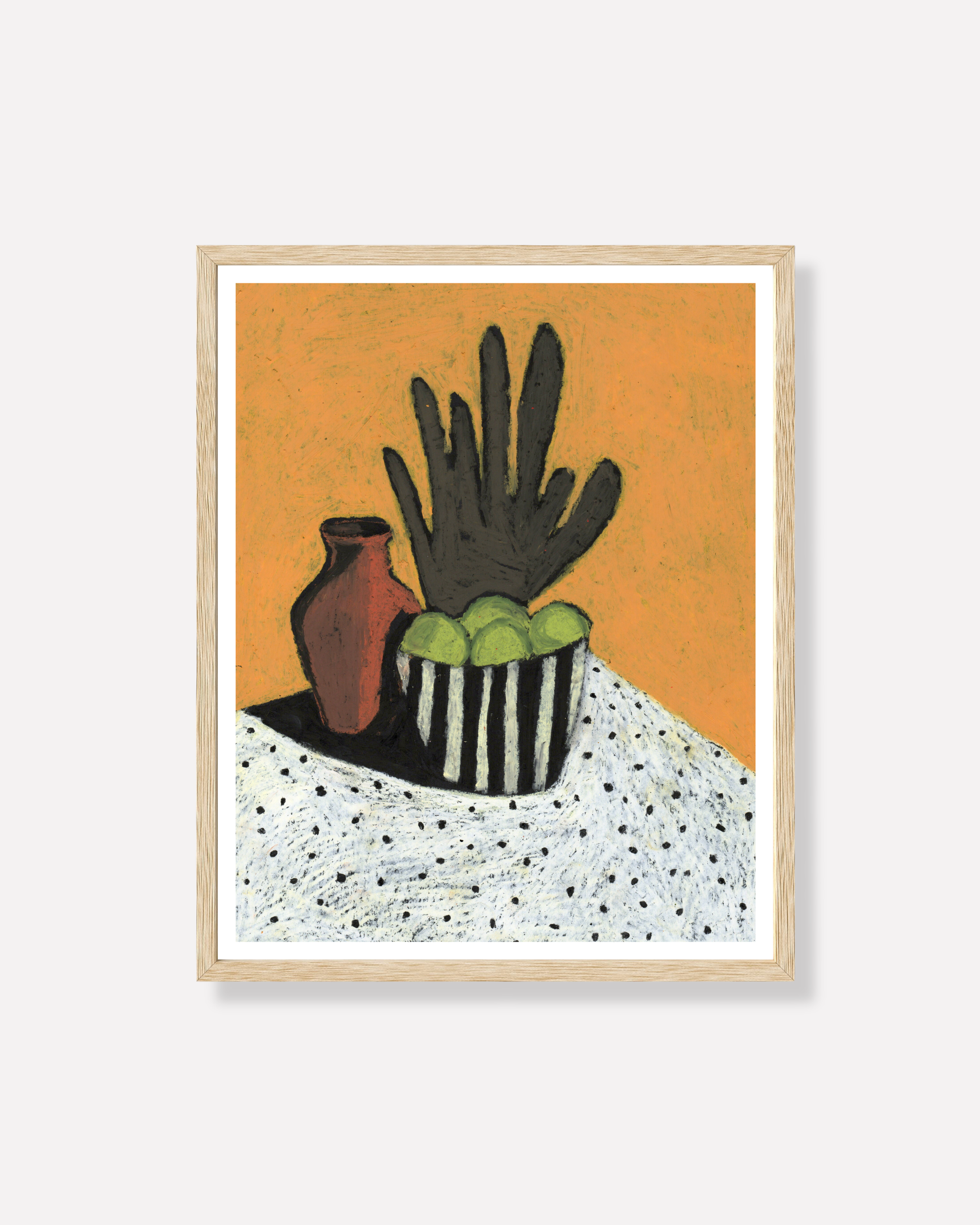 "Golden Hour" — Still Life Oil Pastel Art Print