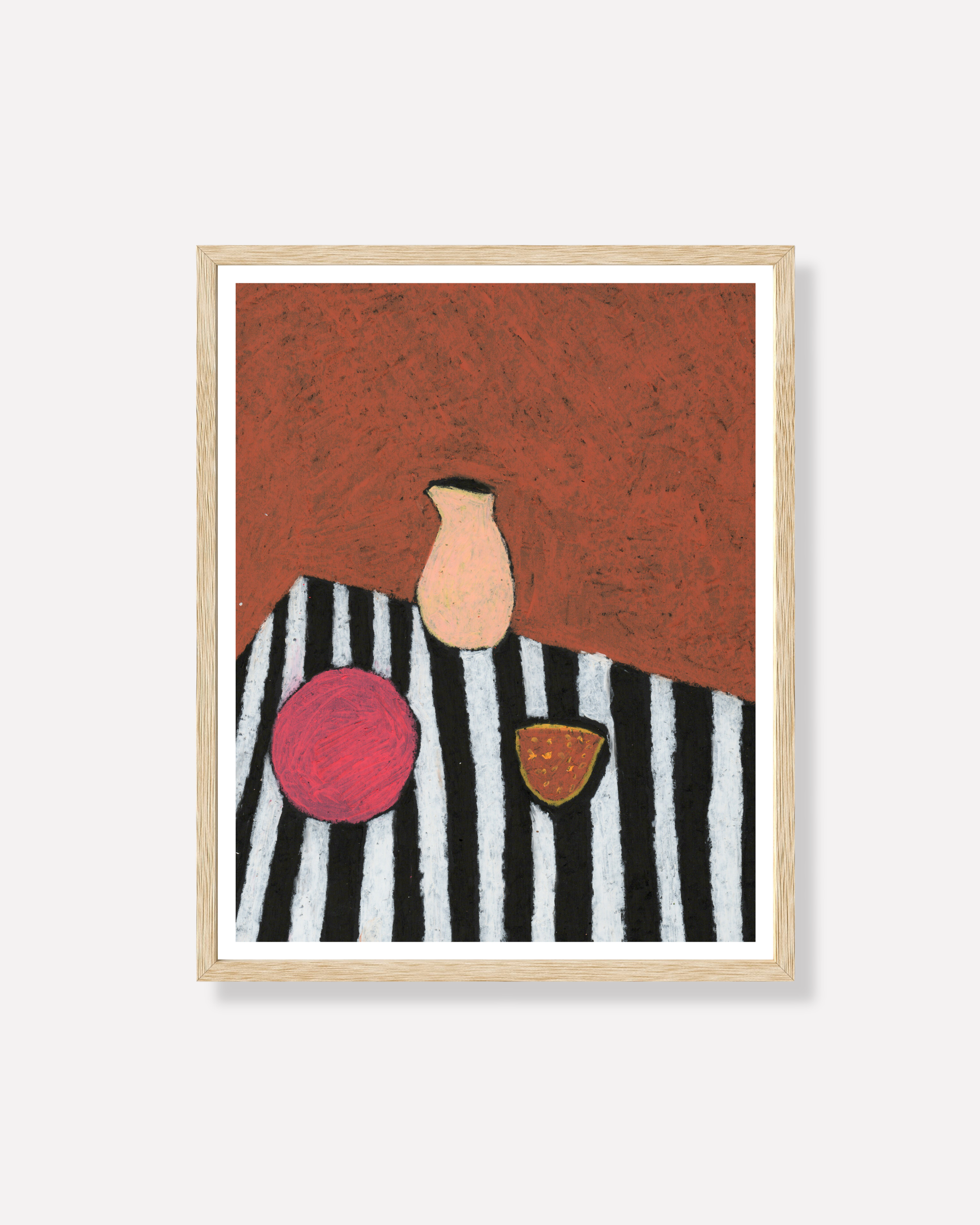 "Passionfruit" — Still Life Oil Pastel Art Print