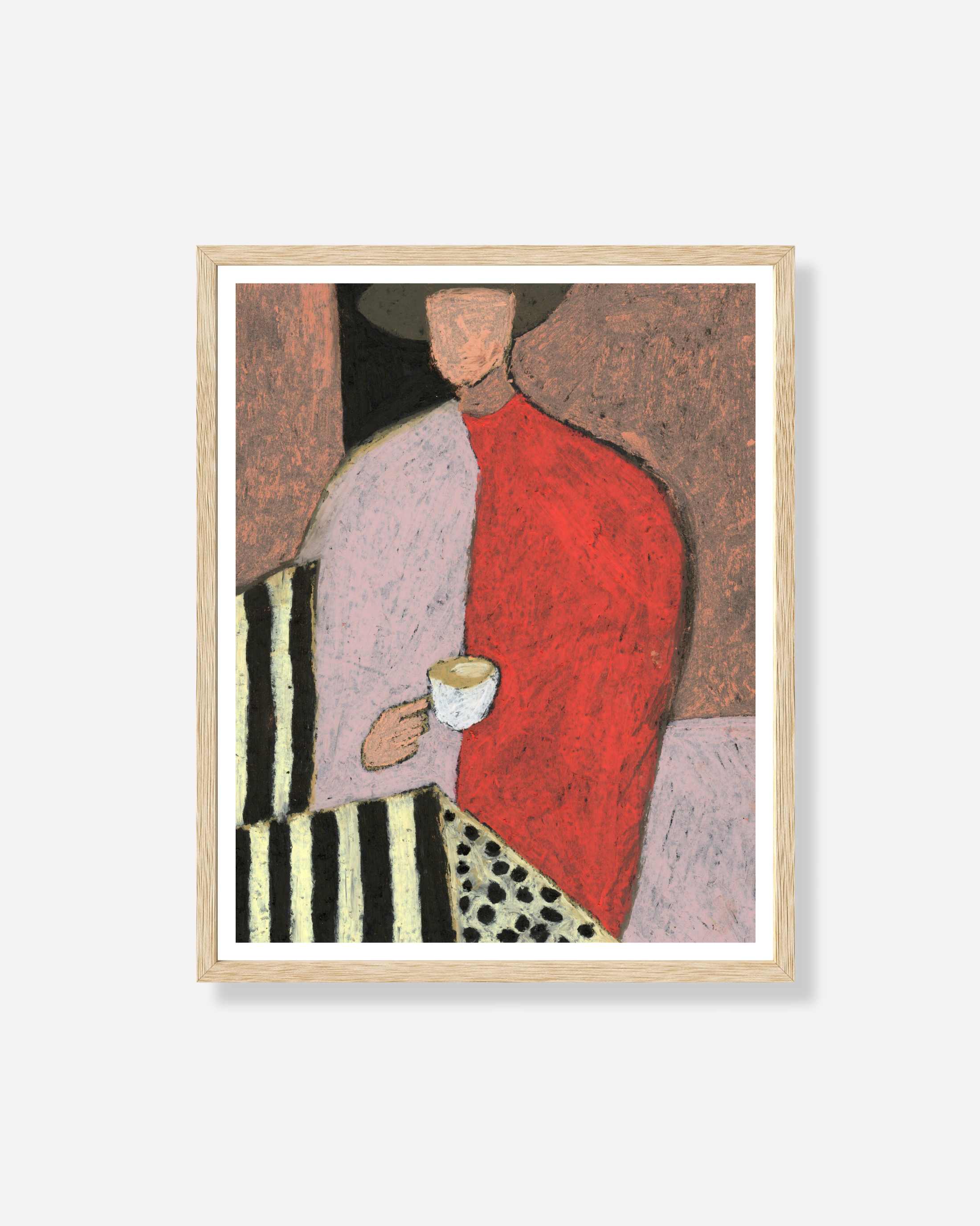 "Cortado" — Still Life Oil Pastel Art Print
